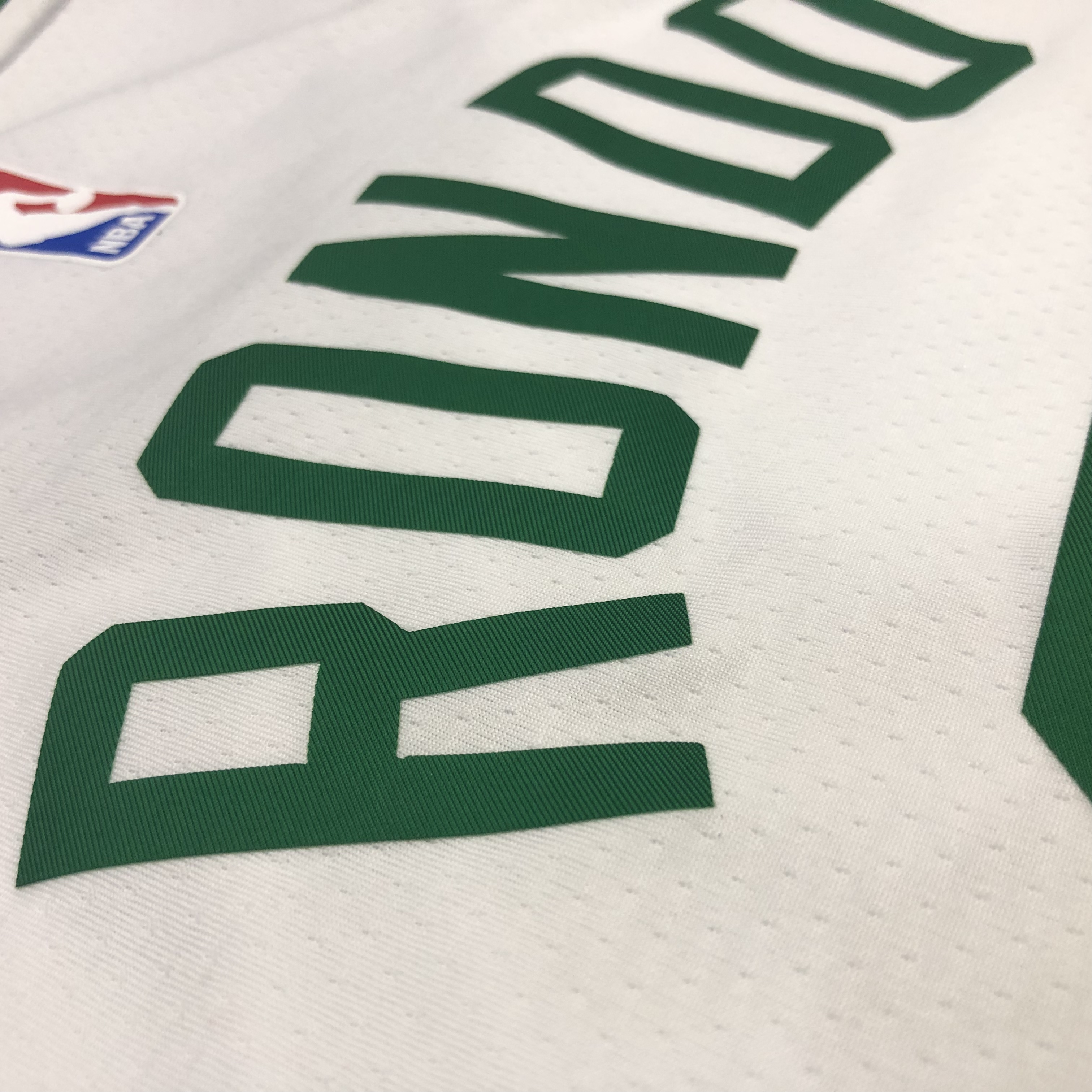NBA Boston Celtics Retro White with Green Name #9 RONDO Jersey High Quality Name and Number Print - leoleo123123