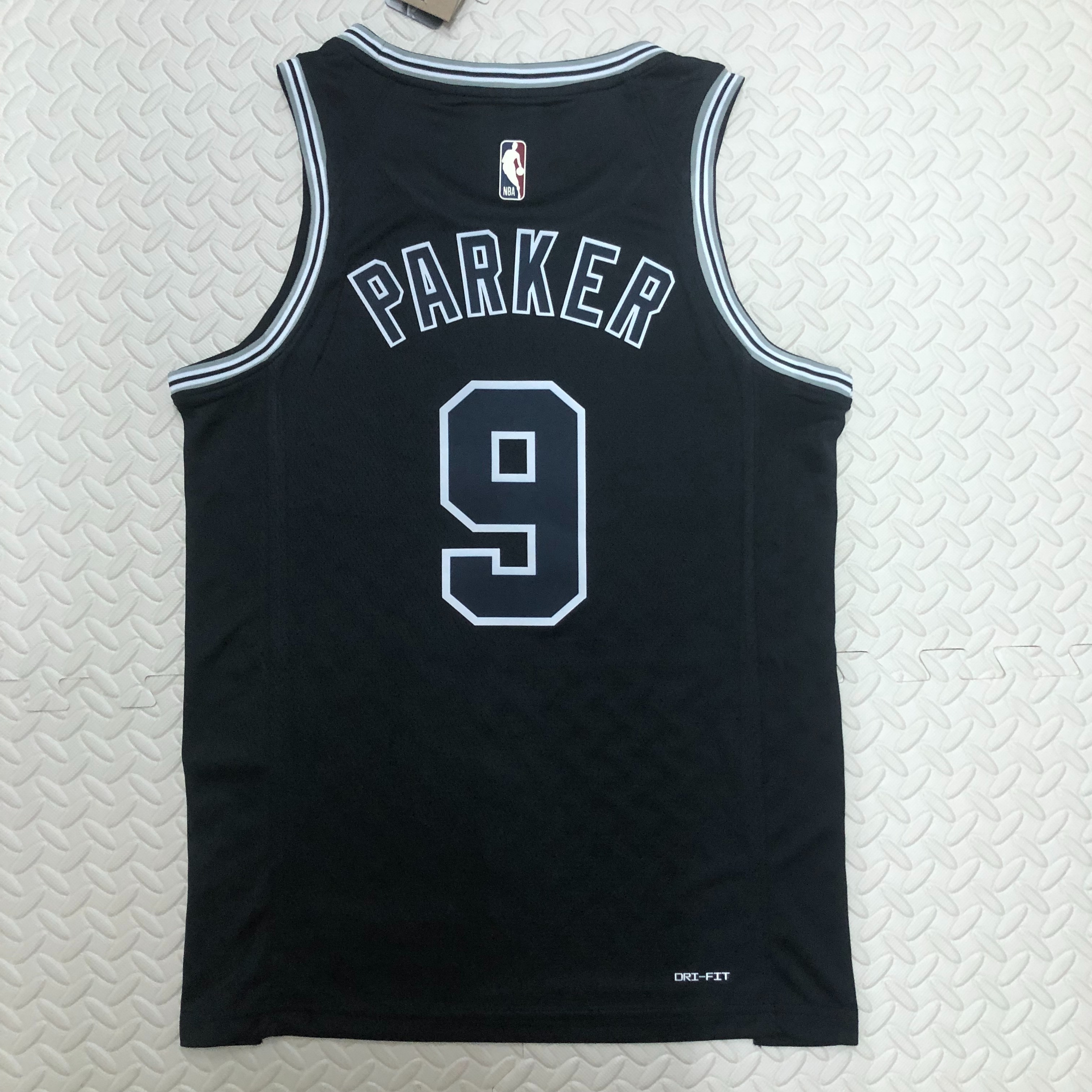 NBA Men Season 2023 San Antonio Spurs Black Retro #9 PARKER Jersey High Quality Name and Number Print - leoleo123123