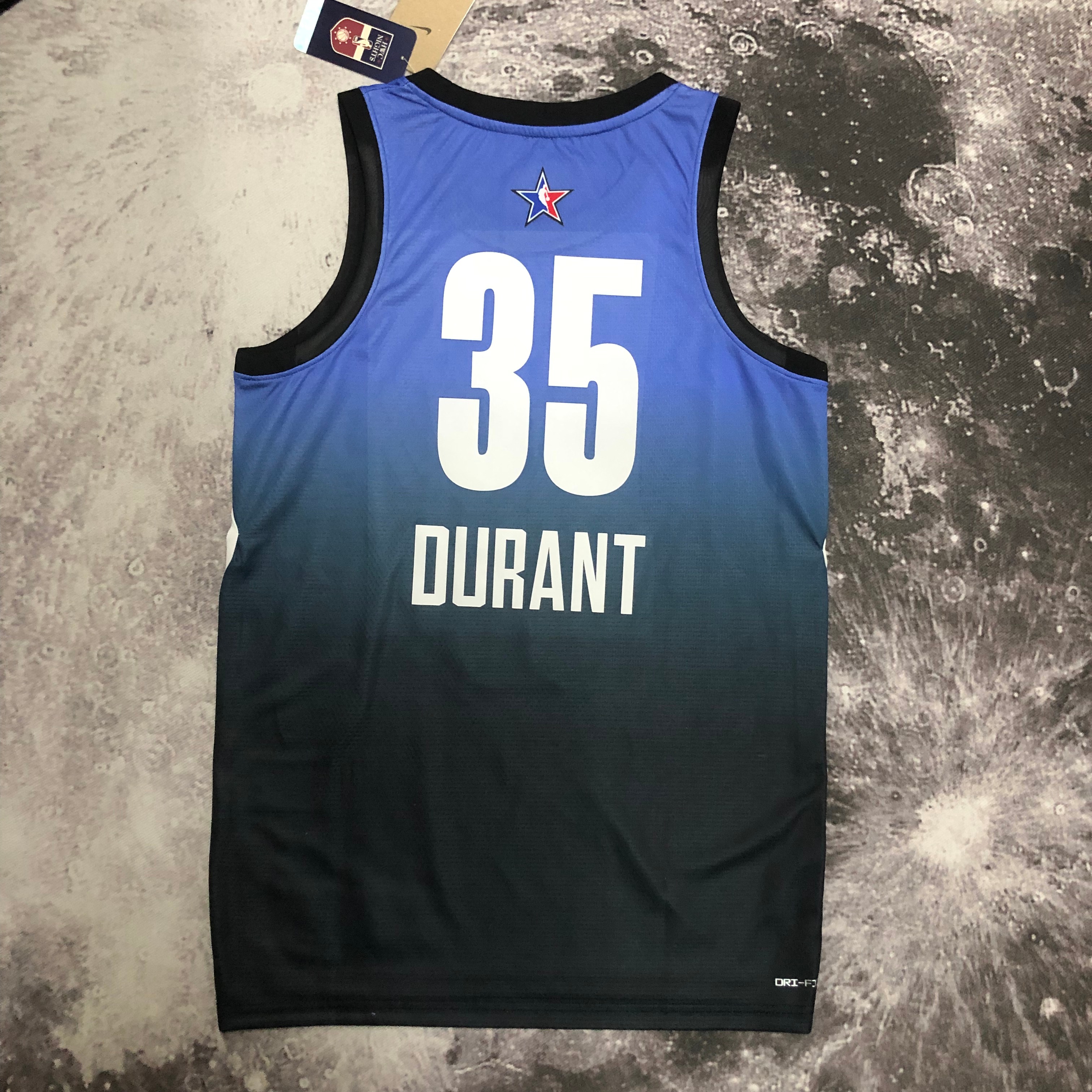 NBA Men 2023 Brooklyn Nets All Stars Blue #35 DURANT Jersey High Quality Name and Number Print - leoleo123123