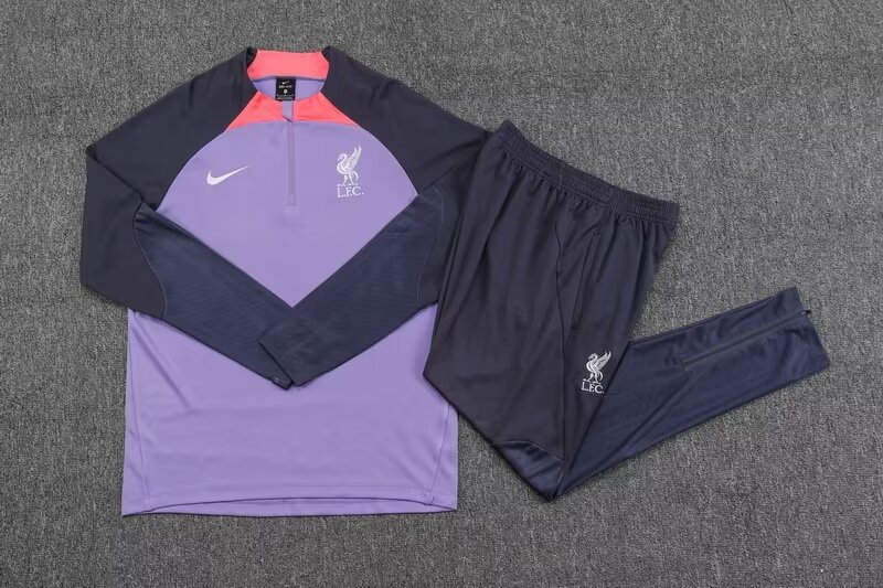 23/24 Liverpool Light Purple Sweater Tracksuit Thai Quality - leoleo123123