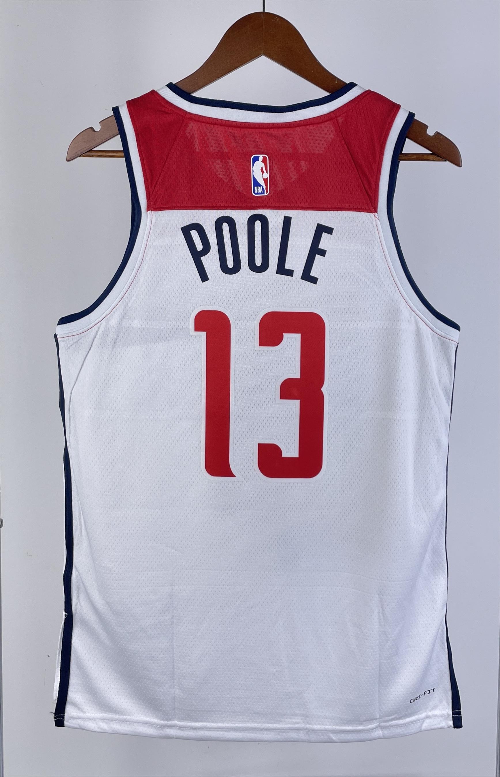 NBA Men 2023 Washington Wizards White #13 POOLE Jersey High Quality Name and Number Print - leoleo123123