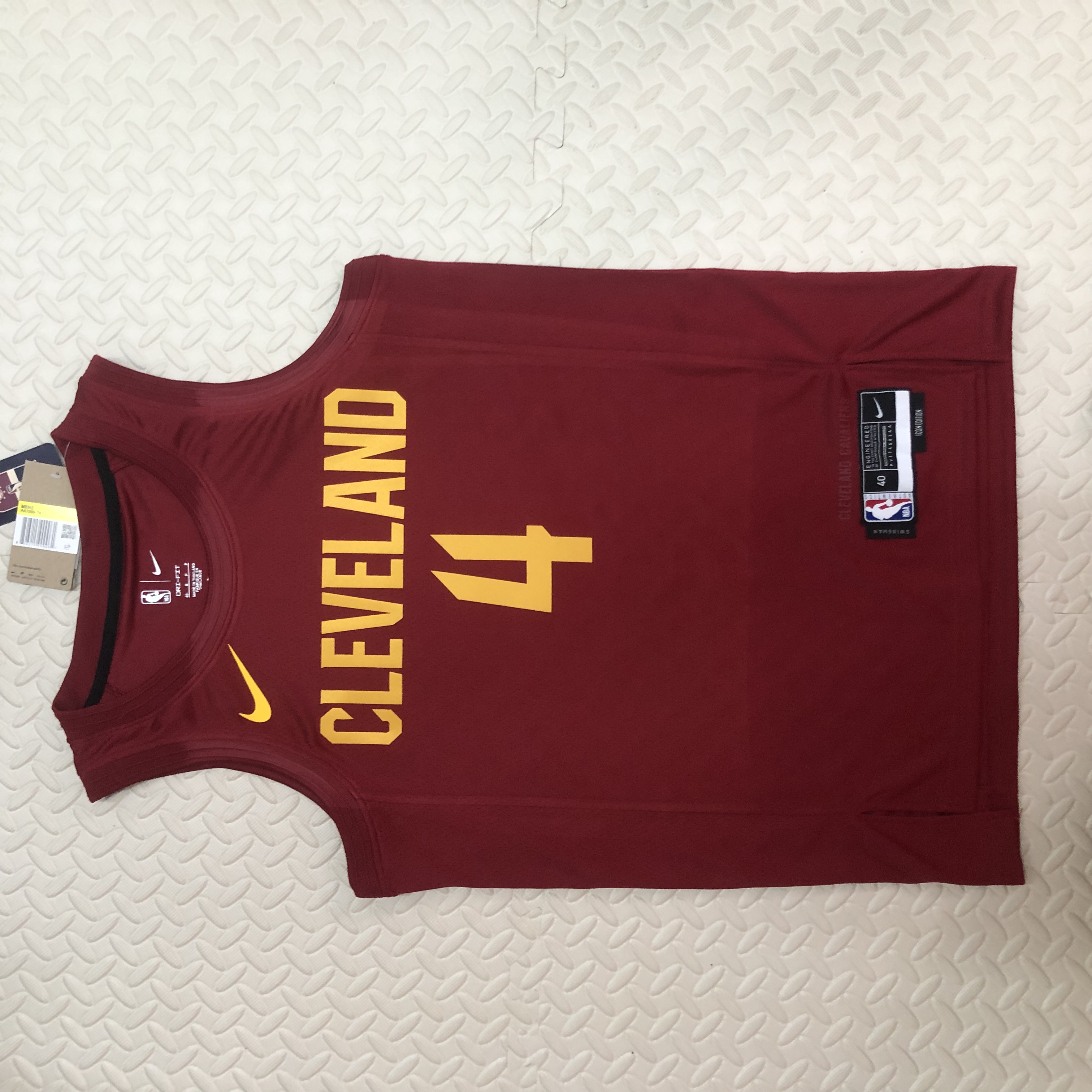 NBA Season 2023 Men Cleveland Cavaliers Red #4 MOBLEY Jersey High Quality Name and Number Print - leoleo123123
