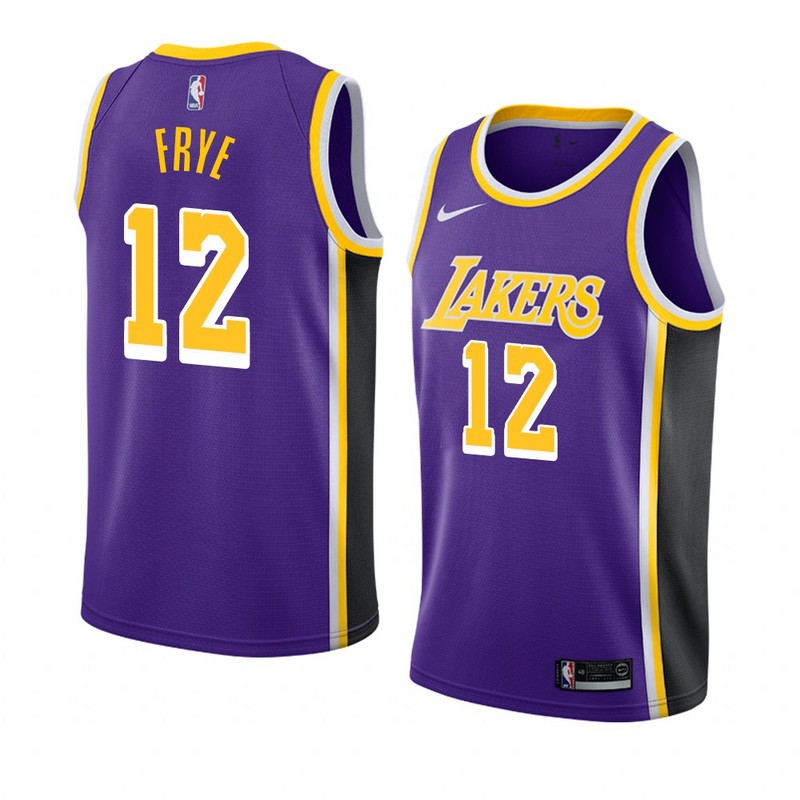 NBA Men Los Angeles Lakers Retro Purple #12 FRYE Round Neck Jersey High Quality Name and Number Print - leoleo123123