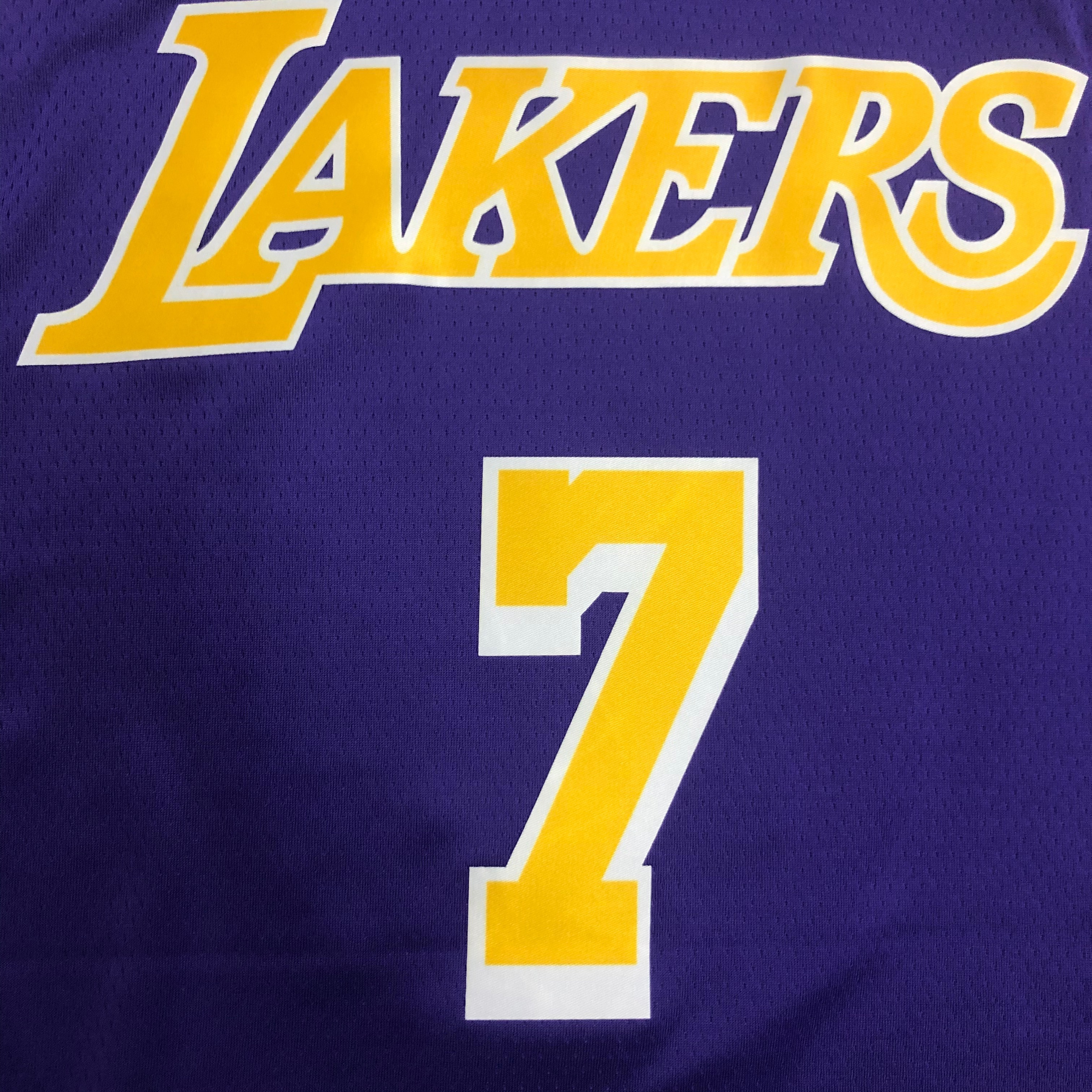 NBA Men Los Angeles Lakers Retro Purple #7 ANTHONY Round Neck Jersey High Quality Name and Number Print - leoleo123123