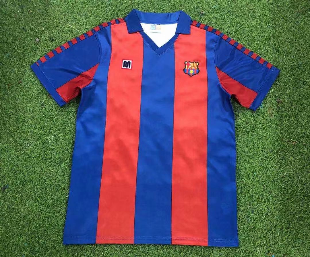 82-84 Barcelona Home Retro Jersey - leoleo123123