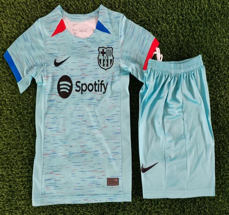 23/24 Barcelona Third Kids with Nike Brand - leoleo123123