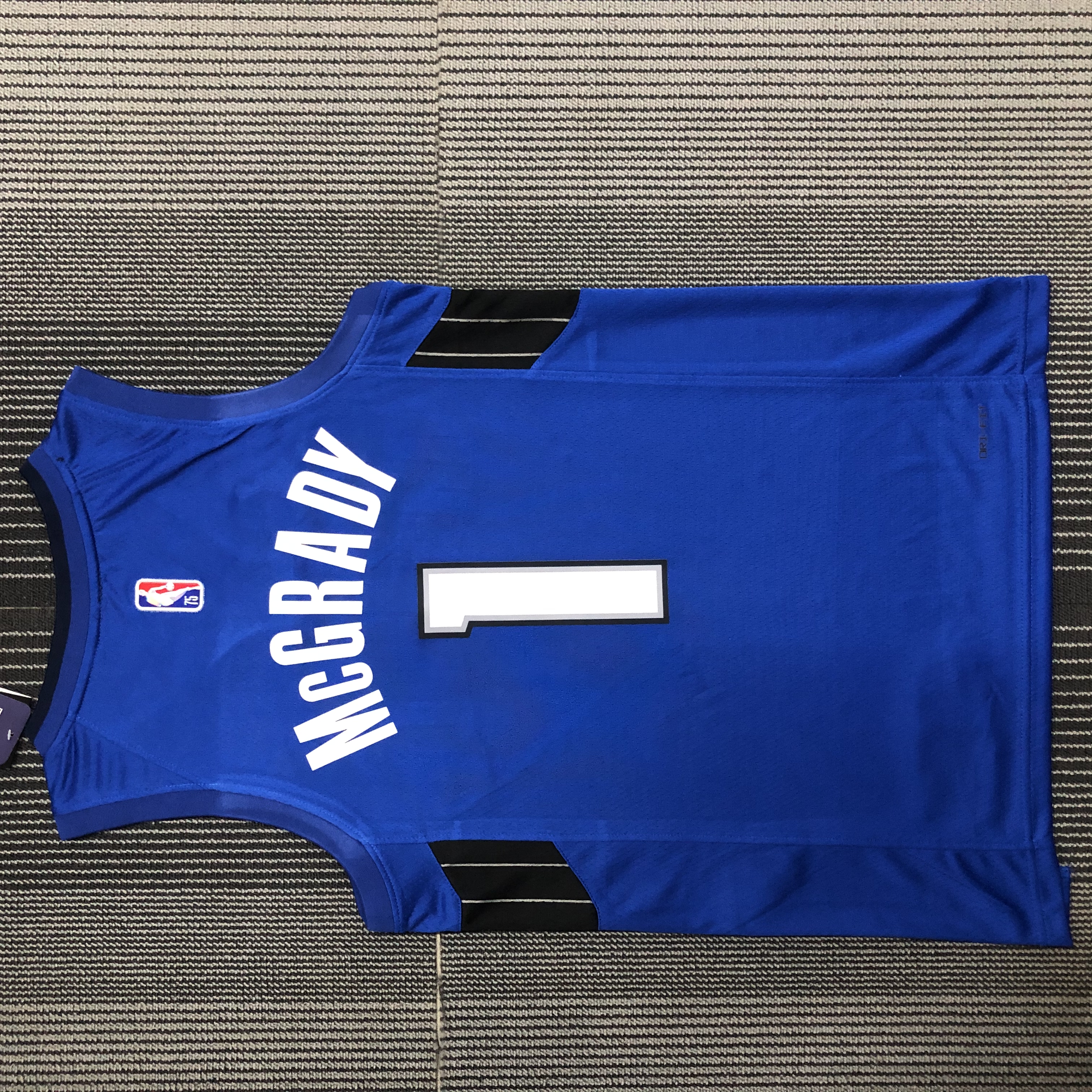 NBA Season 75th Anniversary Orlando Magic #1 McGRADY Blue Jersey High Quality Name and Number Print - leoleo123123
