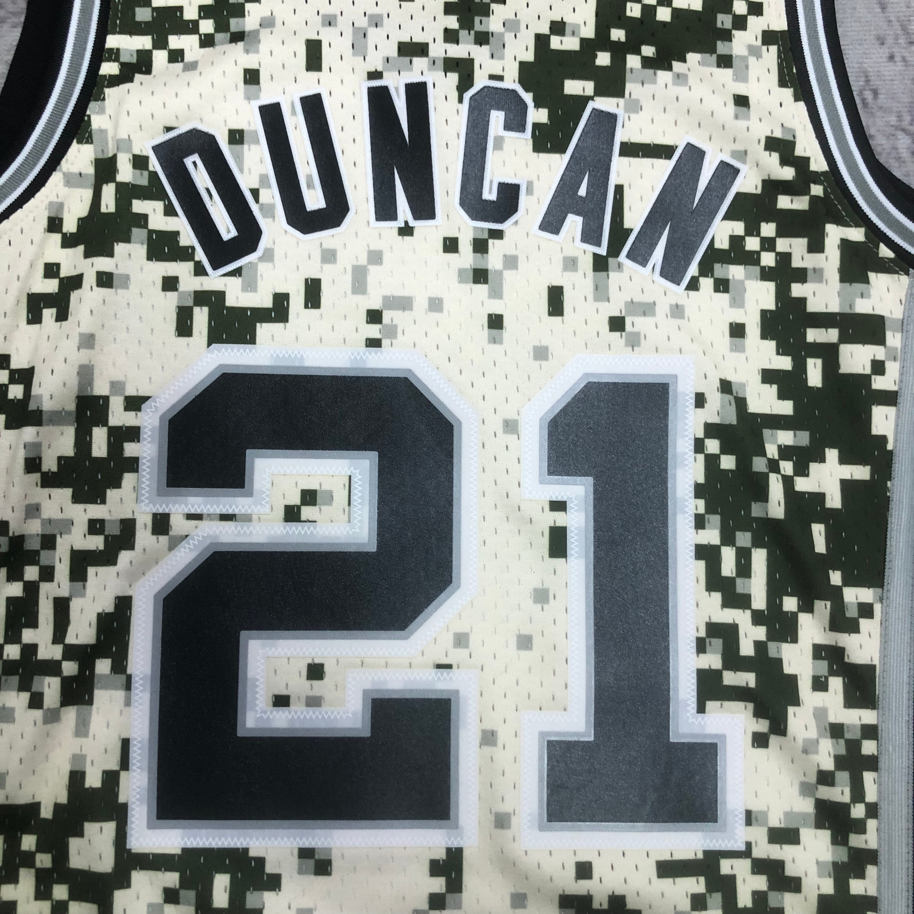 NBA Men 13-14 San Antonio Spurs Camouflage #21 DUNCAN Classics Swingman Jersey - leoleo123123