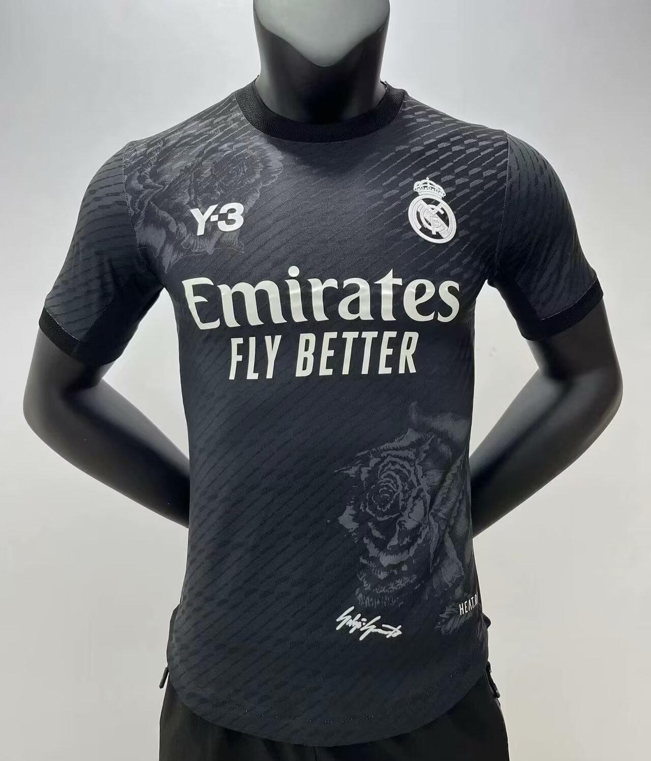 23/24 Real Madrid Y-3 Black Jersey Player Version 1:1 Quality xiongyinig - leoleo123123