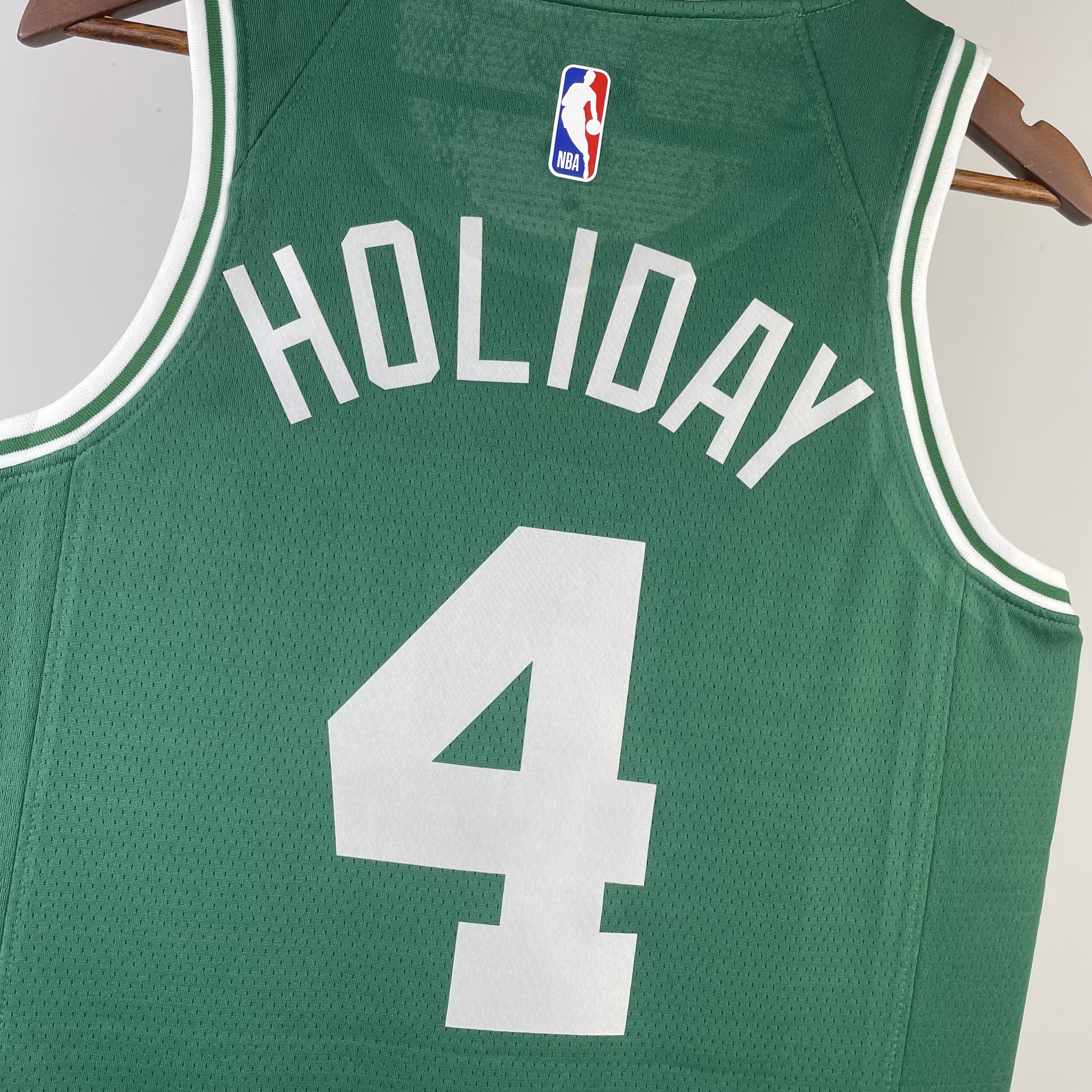 NBA Men Season 2023 Boston Celtics Green #4 HOLIDAY Jersey High Quality Name and Number Print - leoleo123123
