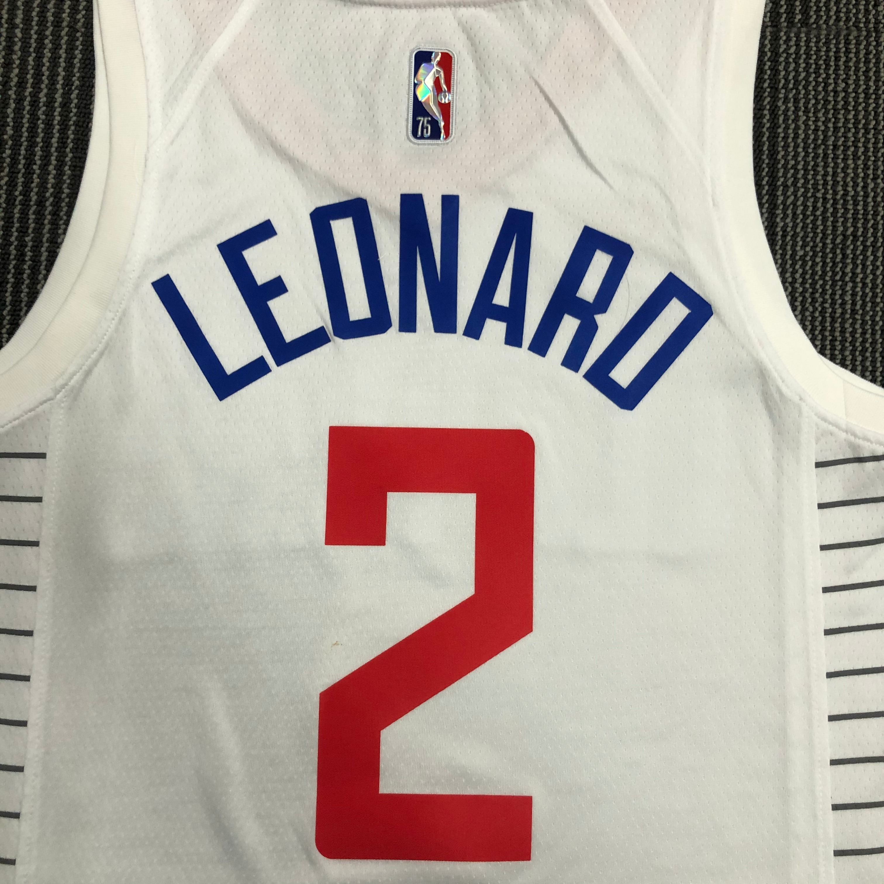 NBA Men 75th Anniversary Los Angeles Clippers White #2 LEONARD Jersey High Quality Name and Number Print - leoleo123123
