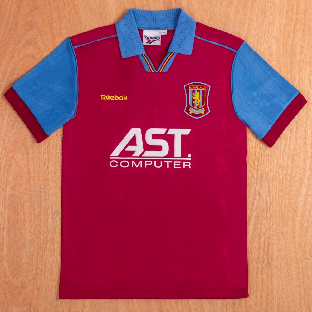 95/97 Aston Villa F.C Home Retro Jersey Fans Version - leoleo123123