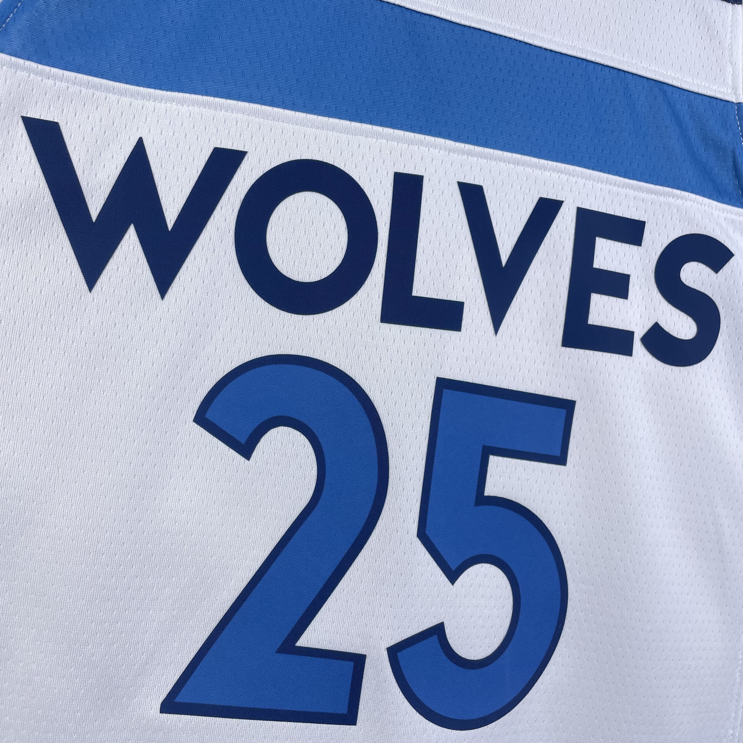 NBA Men 2023 Minnesota Timberwolves White #25 ROSE Jersey High Quality Name and Number Print - leoleo123123