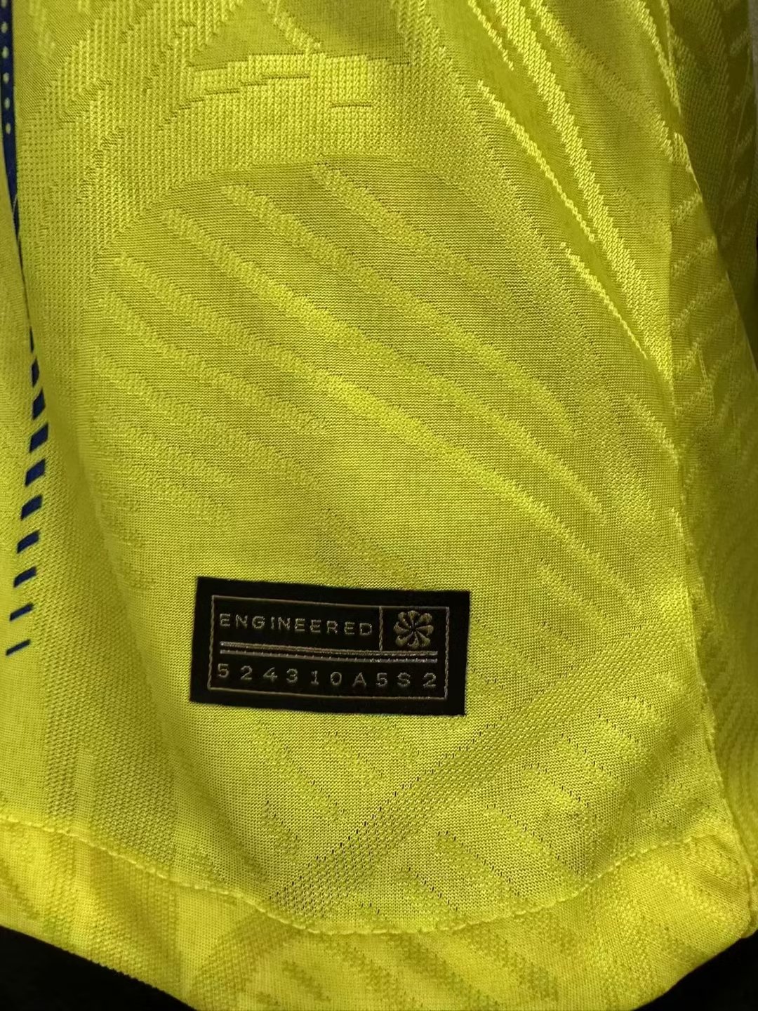 23/24 Al Nassr Home Player Version Soccer Jersey - leoleo123123