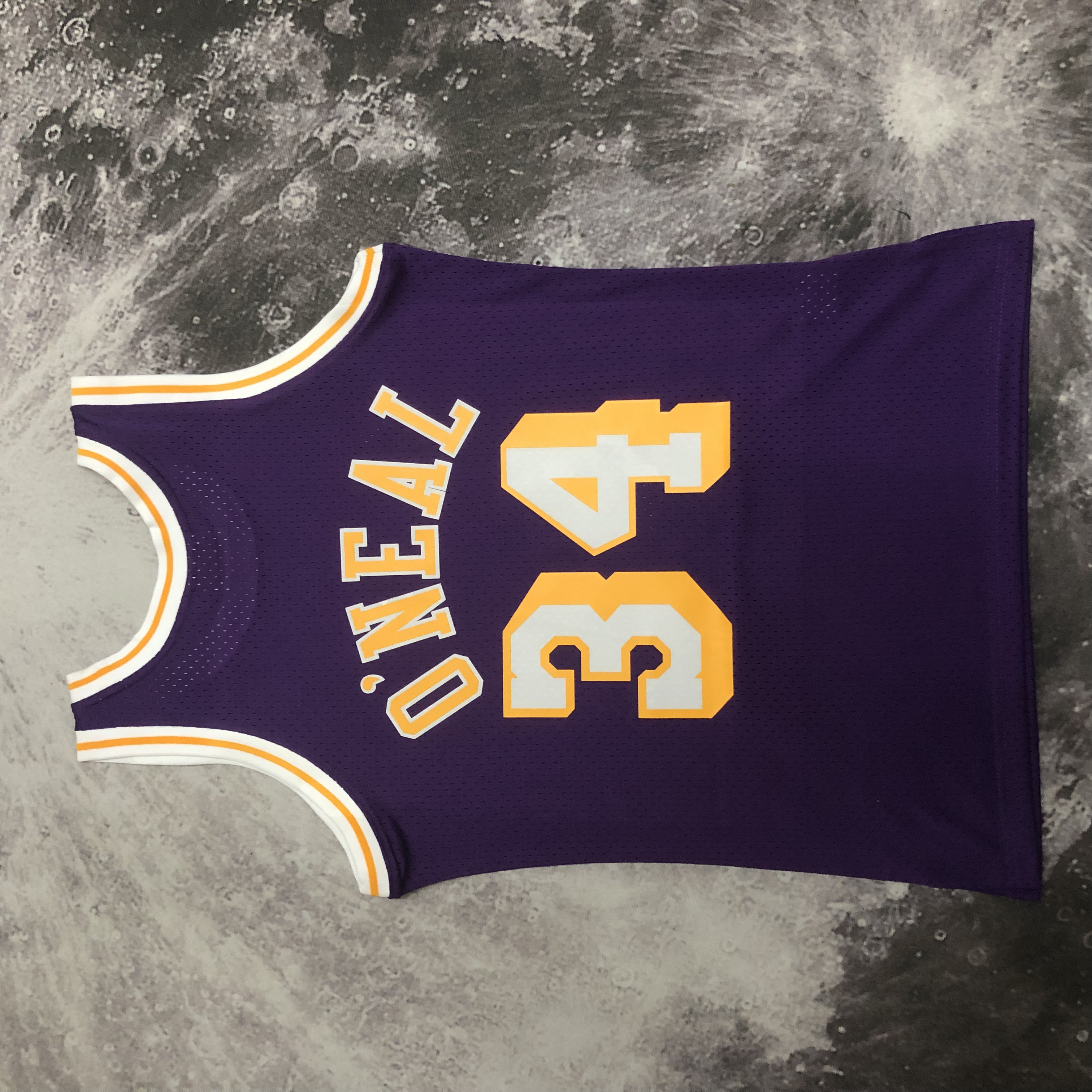 NBA Men Season 96-97 Los Angeles Lakers Purple #34 O'NEAL Jersey High Quality Name and Number Print - leoleo123123