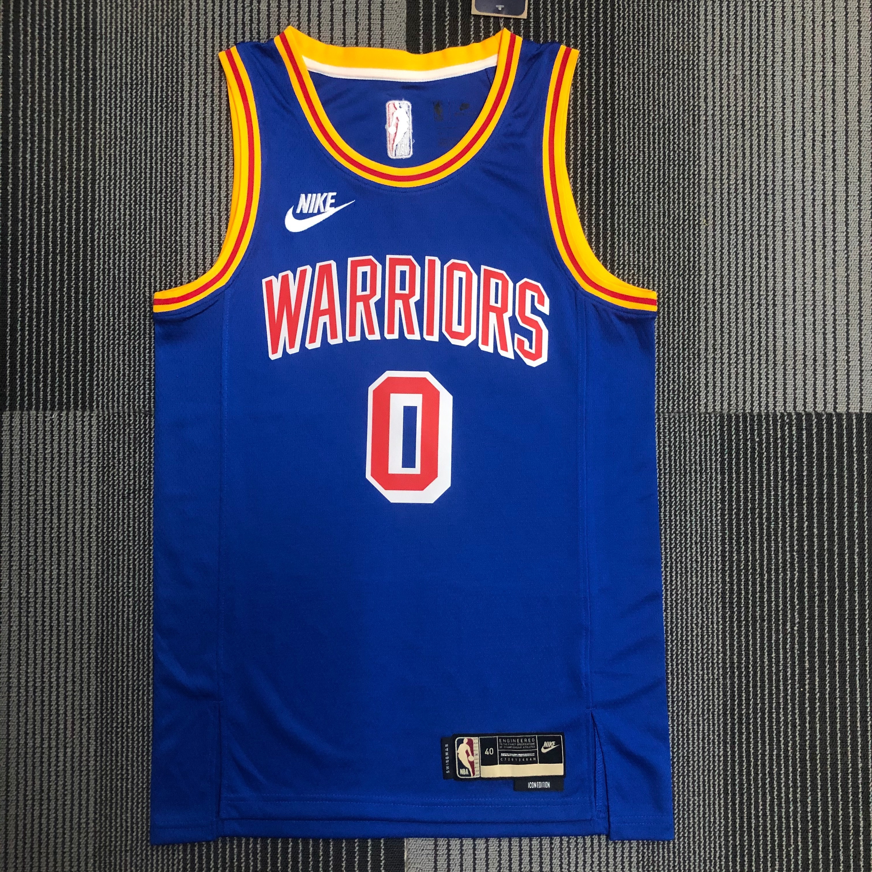 NBA Men Golden State Warriors Retro Blue #0 PAYTON II Jersey High Quality Name and Number Print - leoleo123123
