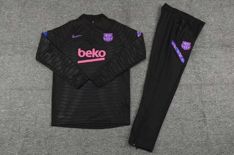 21-22 Barcelona Black Player Version Sweater Tracksuit Thai Quality - leoleo123123