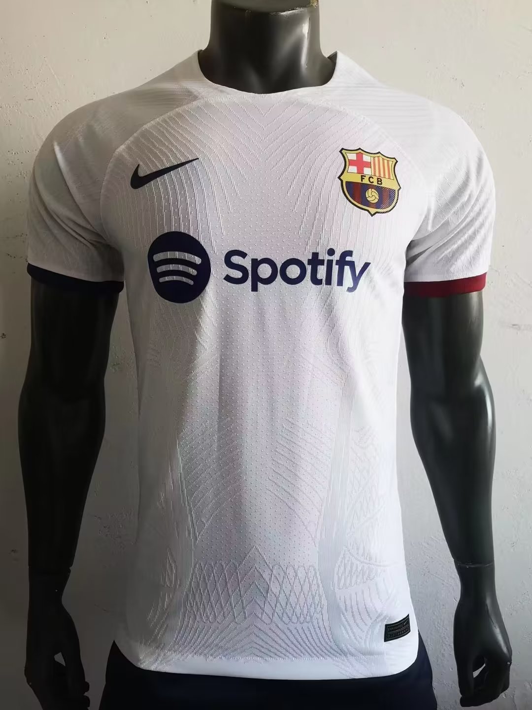 23/24 Barcelona White Jersey Player Version 1:1 Quality - leoleo123123