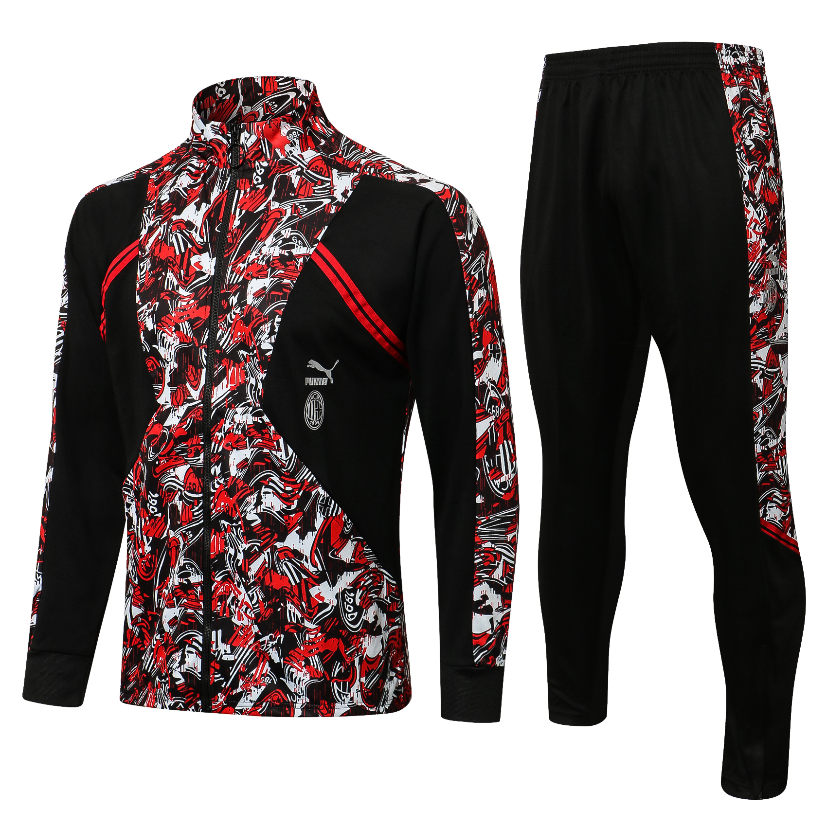 21-22 Ac Milan Red Jacket Tracksuit Thai Quality - leoleo123123