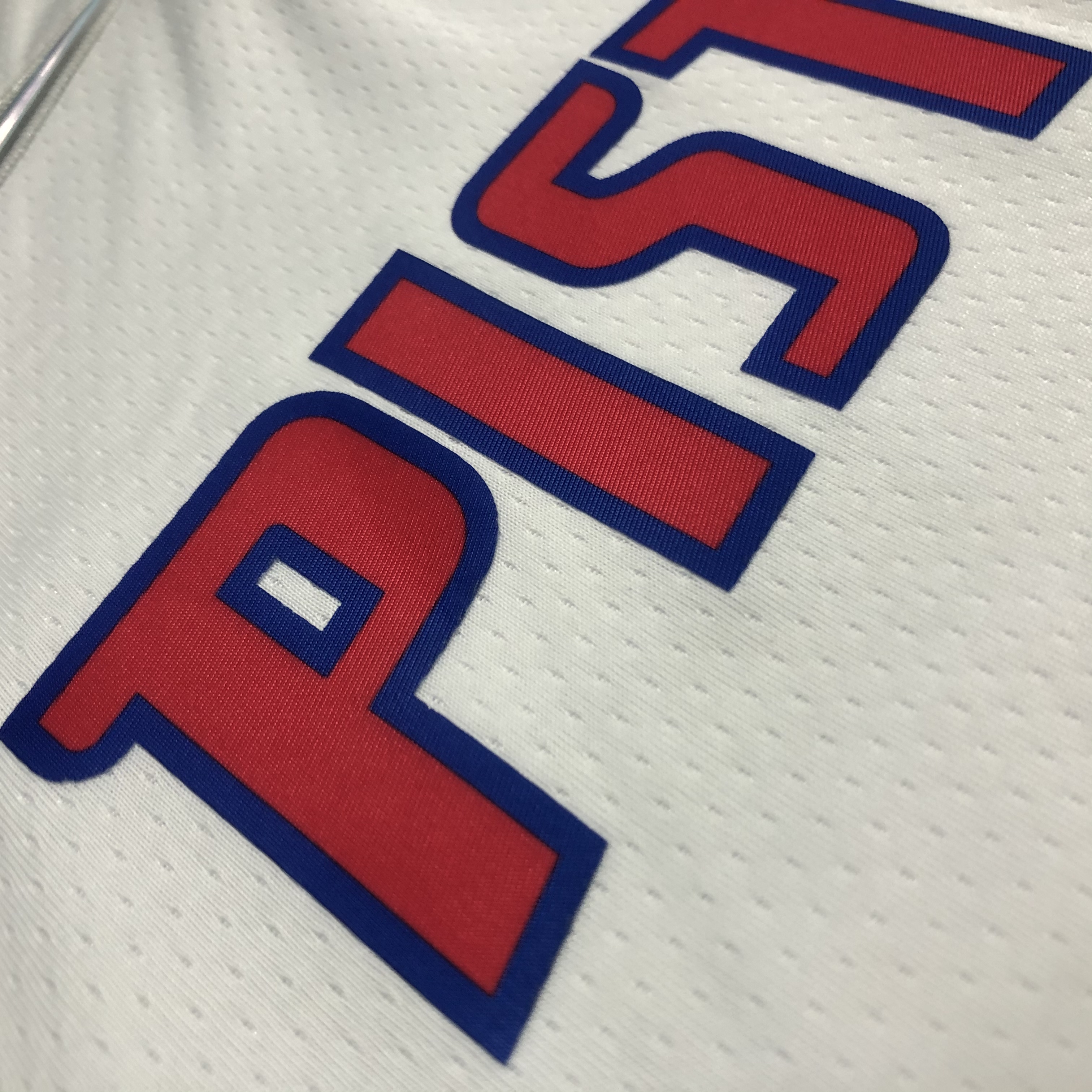 NBA 75th Anniversary Detroit Pistons White #1 IVERSON Jersey High Quality Name and Number Print - leoleo123123