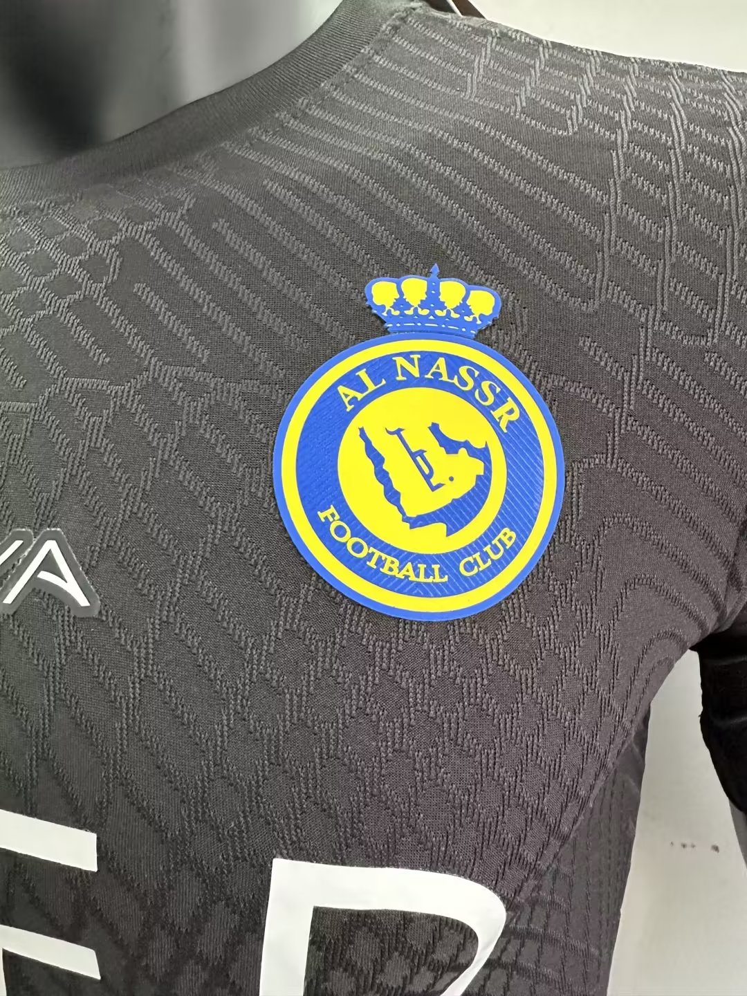 23/24 Al Nassr Black Player Version Soccer Jersey - leoleo123123