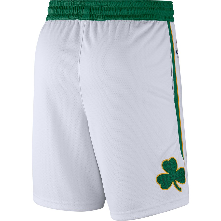 NBA Boston Celtics White Pant Short High Quality Name and Number Print - leoleo123123