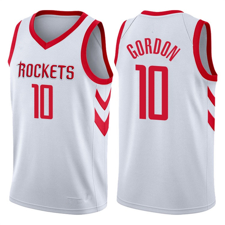 NBA Men Houston Rockets White #10 GORDON Jersey High Quality Name and Number Print - leoleo123123
