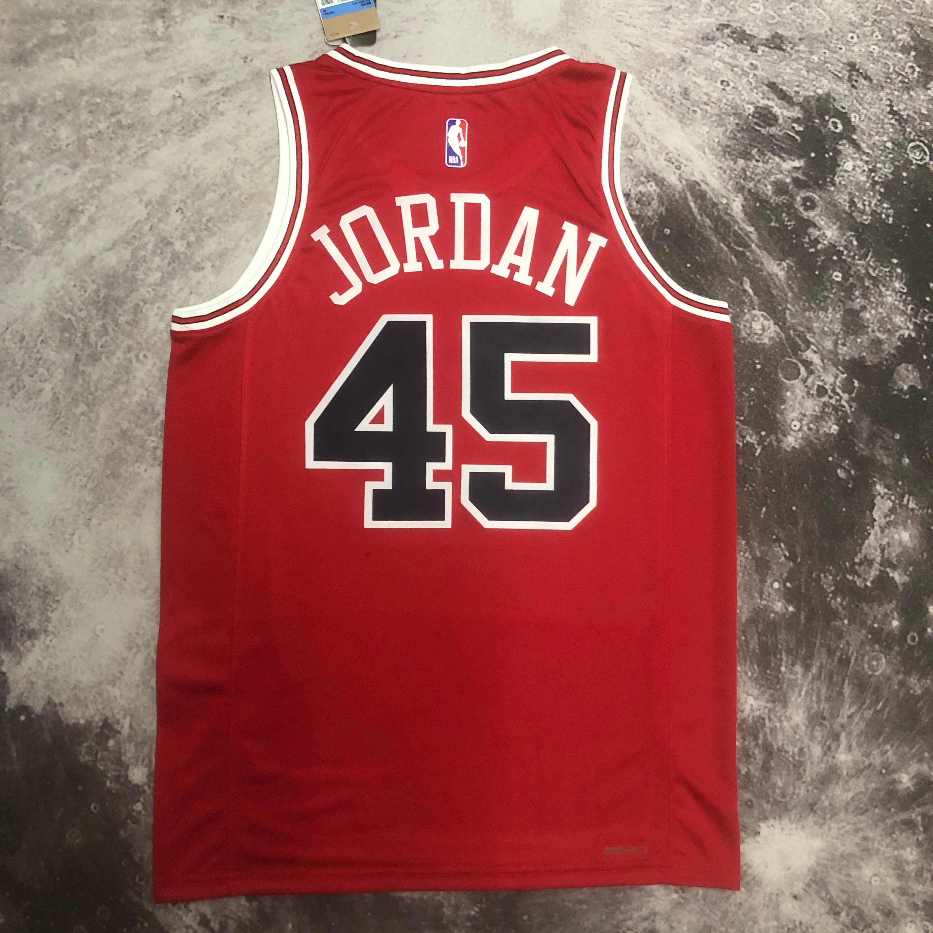 NBA Men 2023 Chicago Bulls Red #45 JORDAN Jersey High Quality Name and Number Print - leoleo123123