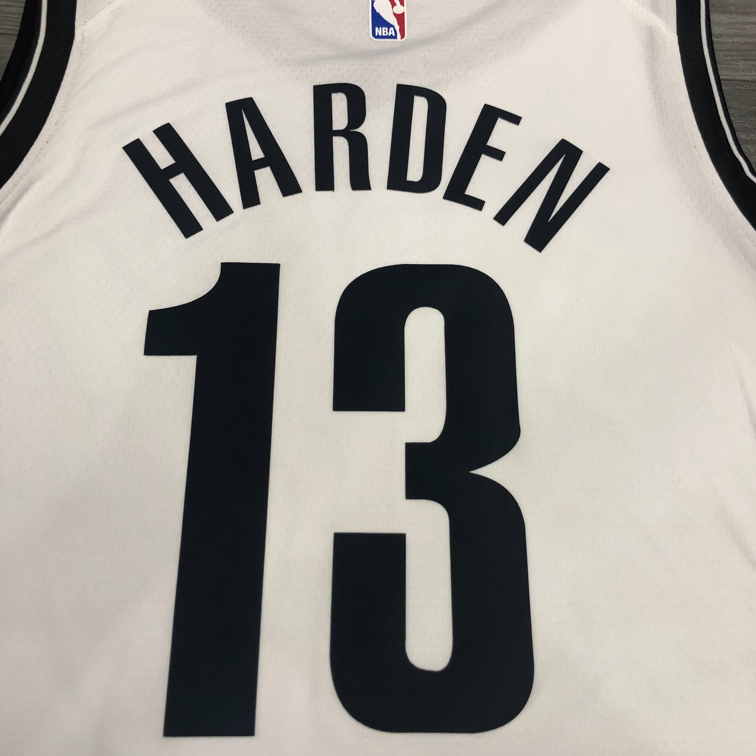 NBA Men New Brooklyn Nets White #13 HARDEN Jersey High Quality Name and Number Print - leoleo123123
