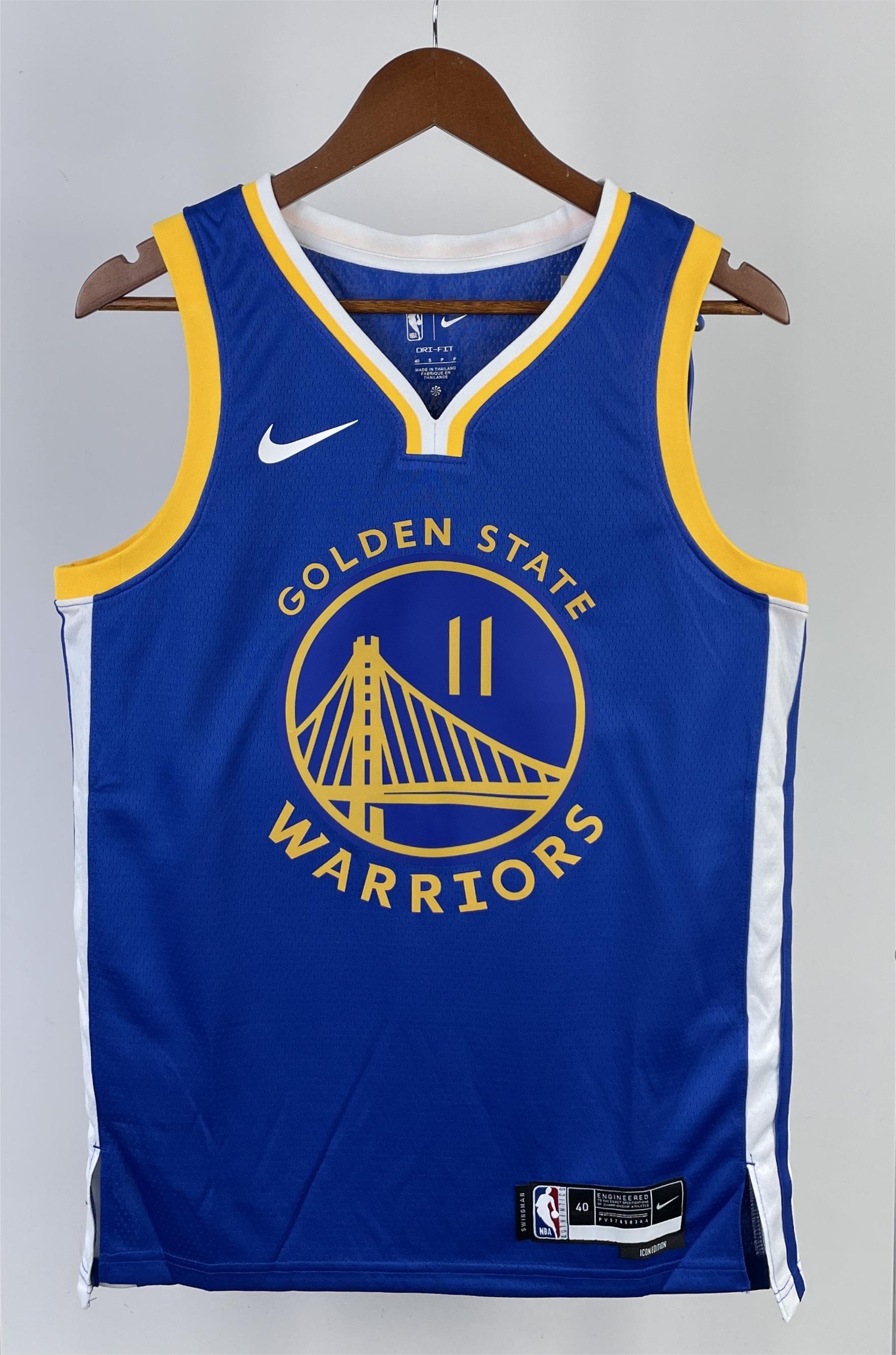 NBA Men 2023 Golden State Warriors Blue #11 THOMPSON Swingman Jersey - leoleo123123