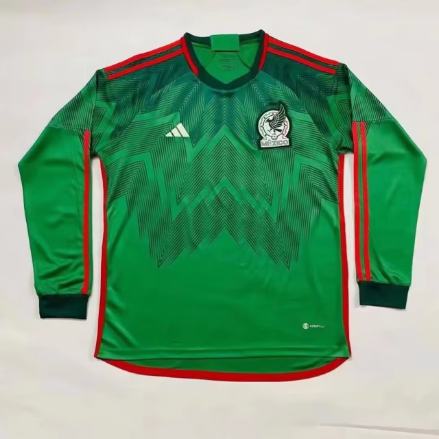 22/23 Mexico Home World Cup Jersey Long Sleeve Fans Version - leoleo123123
