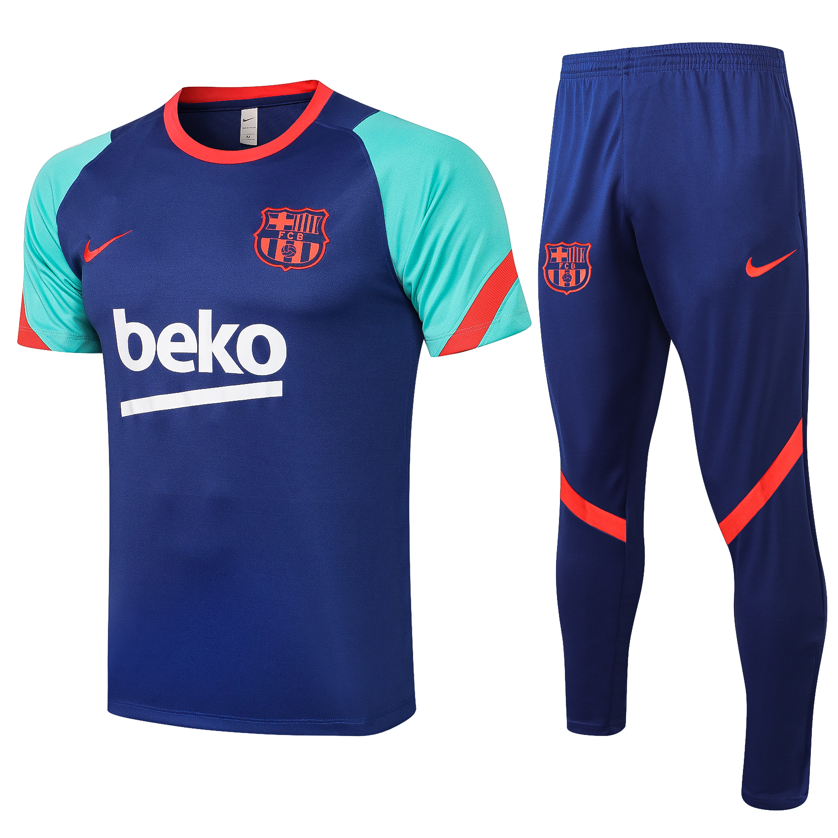 21-22 Barcelona Blue Training Tracksuit Thai Quality - leoleo123123