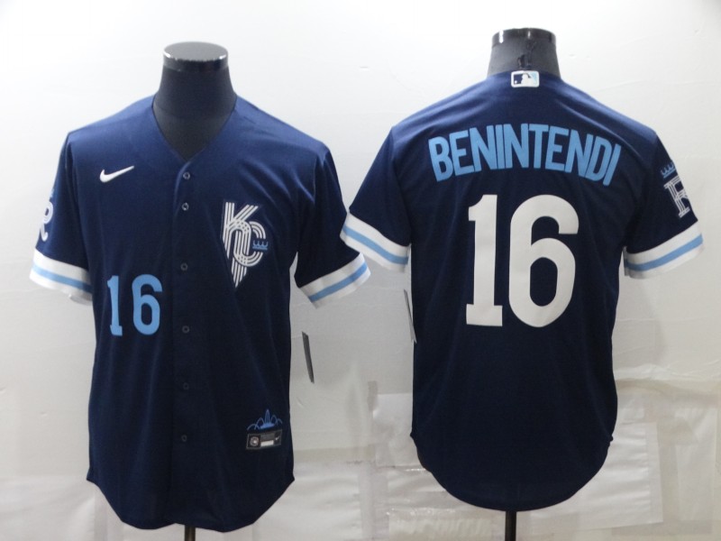 Kansas City Royals BENNTENDI 16 Nike Navy 2022 City Connect Replica Jersey - leoleo123123