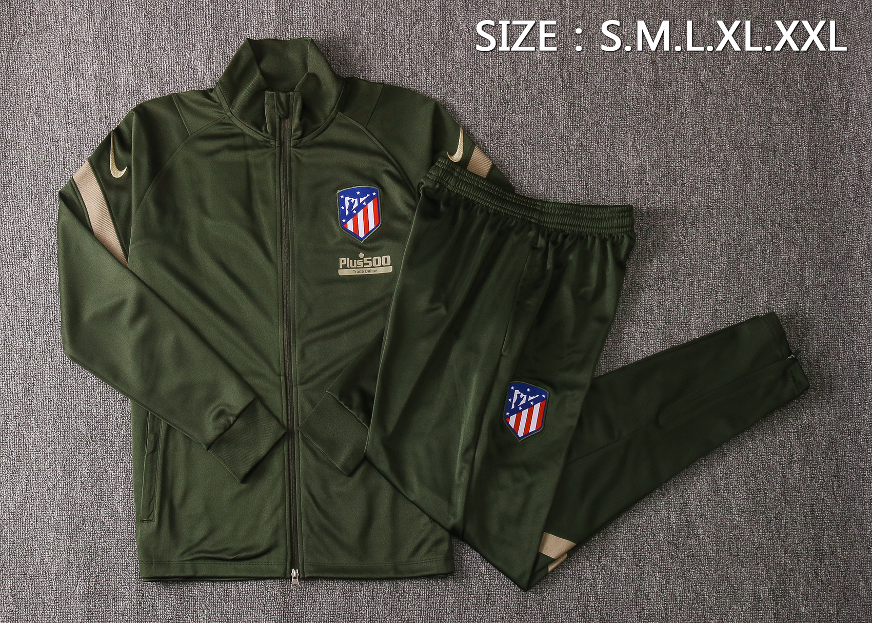 21-22 At Madrid Green Jacket Tracksuit Thai Quality - leoleo123123