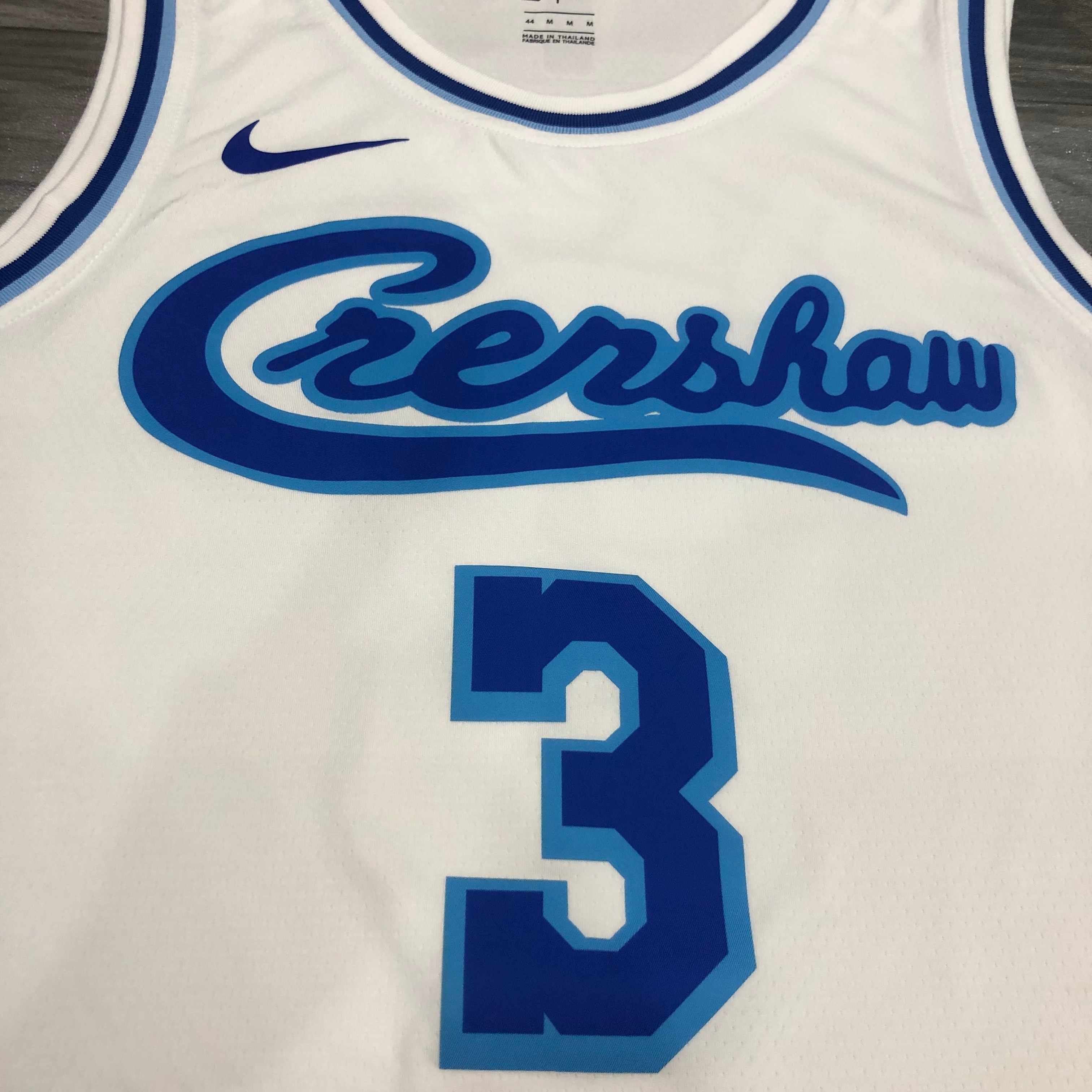 NBA Men Los Angeles Lakers Retro in Latin with Crenshaw #3 DAVIS white Round Neck Jersey High Quality Name and Number Print - leoleo123123