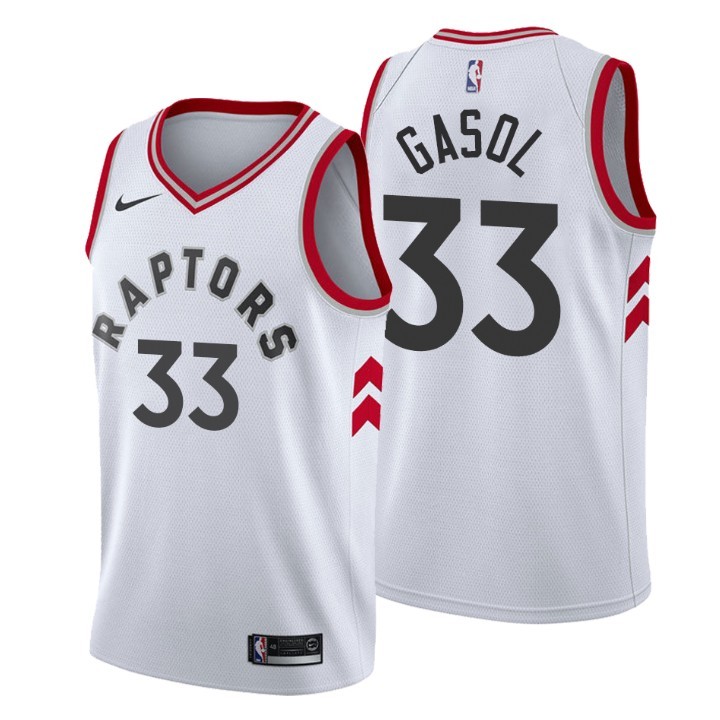 NBA Toronto Raptors #33 GASOL White Jersey High Quality Name and Number Print - leoleo123123