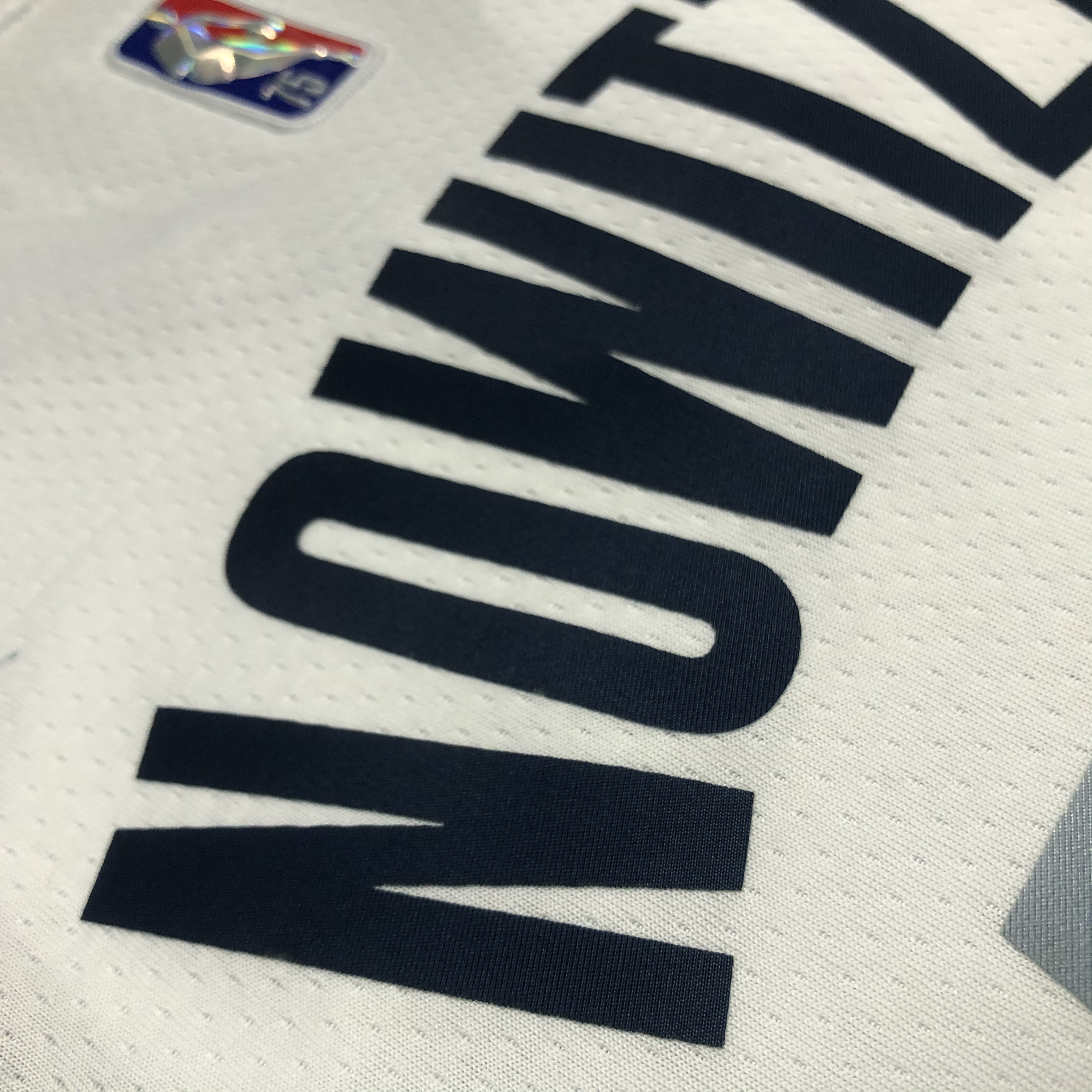 NBA Men 75th Anniversary Dallas Mavericks White #41 NOWITZKI Jersey High Quality Name and Number Print - leoleo123123