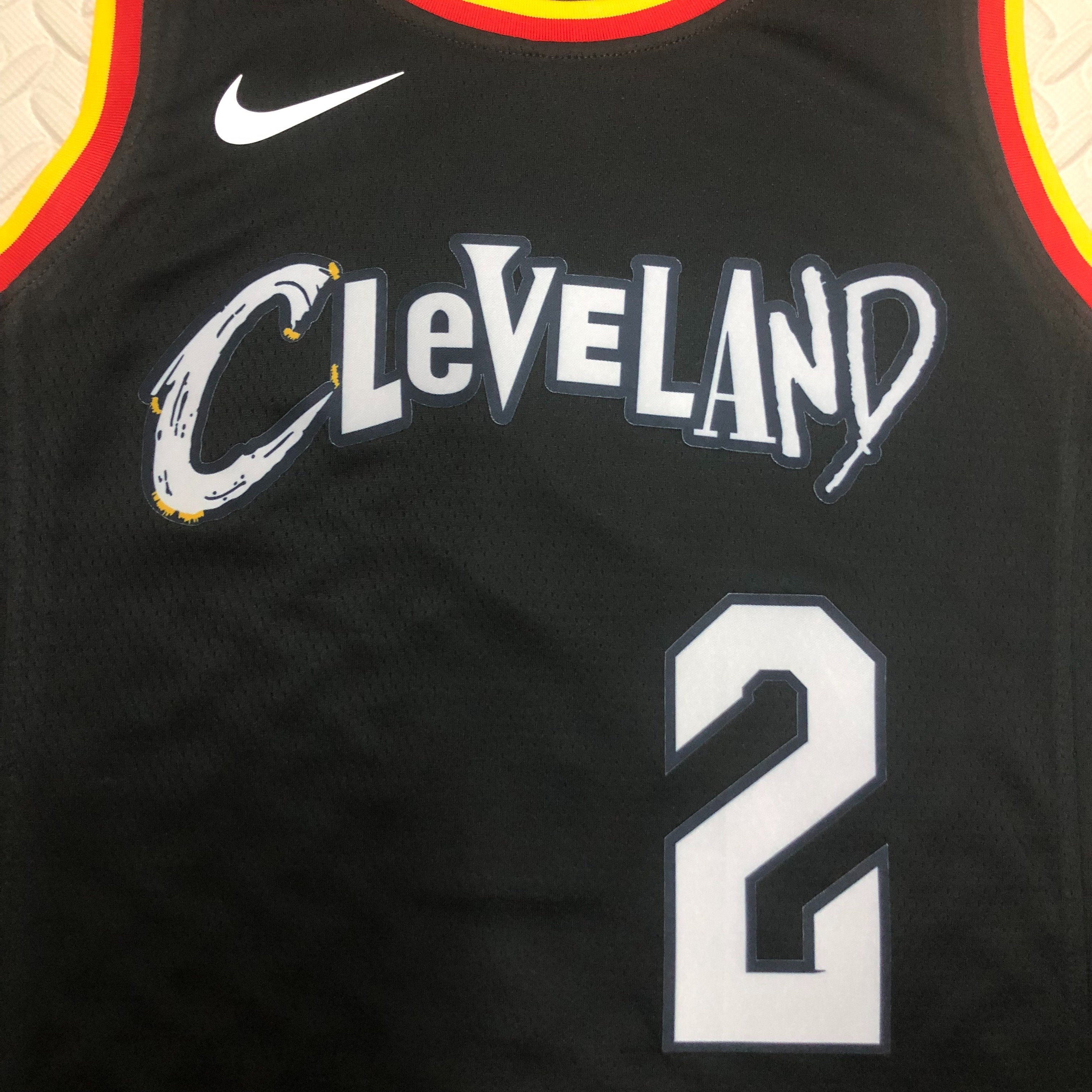 NBA Season 2021 Men Cleveland Cavaliers Black #2 IRVING Jersey High Quality Name and Number Print - leoleo123123