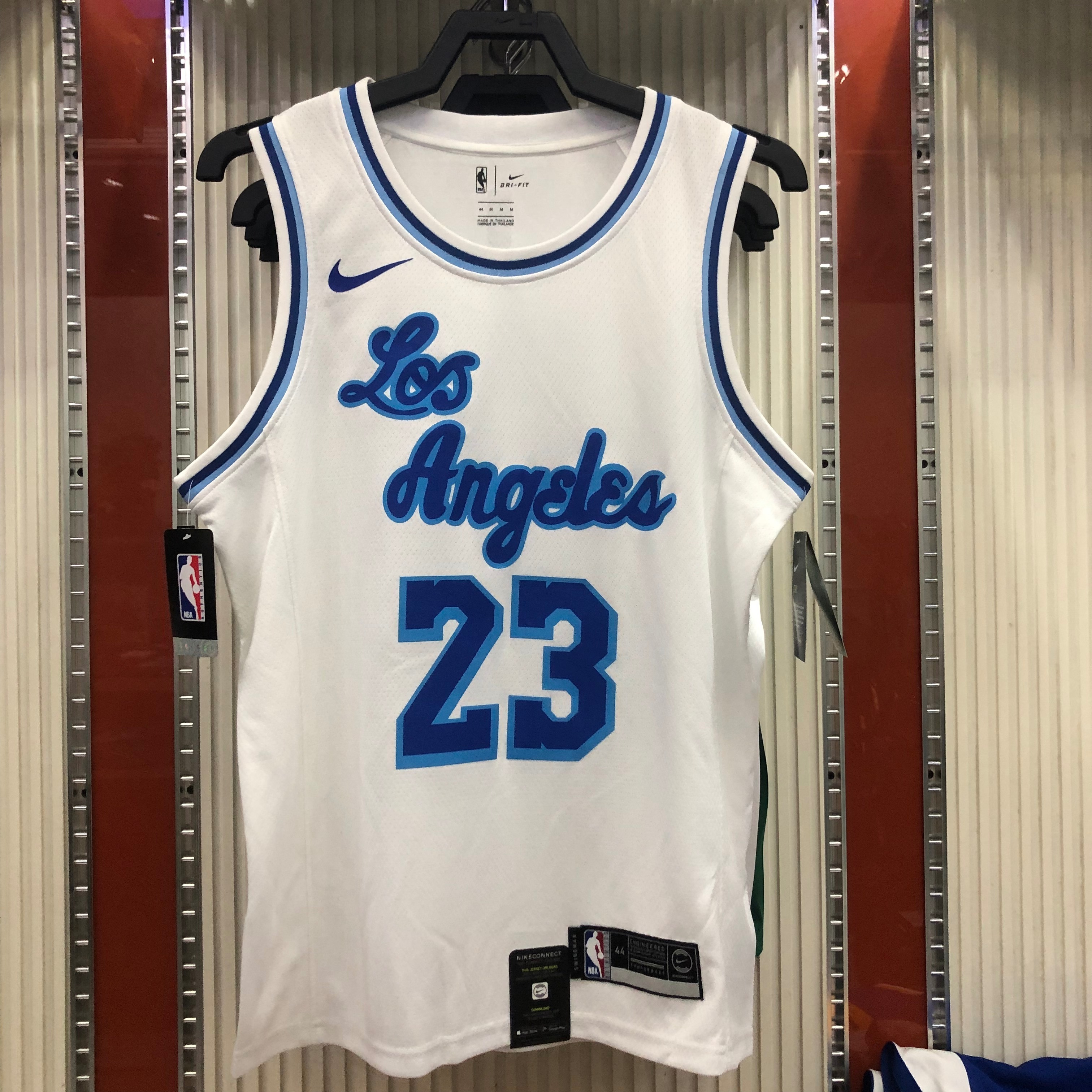 NBA Men Los Angeles Lakers Retro in Latin #23 JAMES white Round Neck Jersey High Quality Name and Number Print - leoleo123123