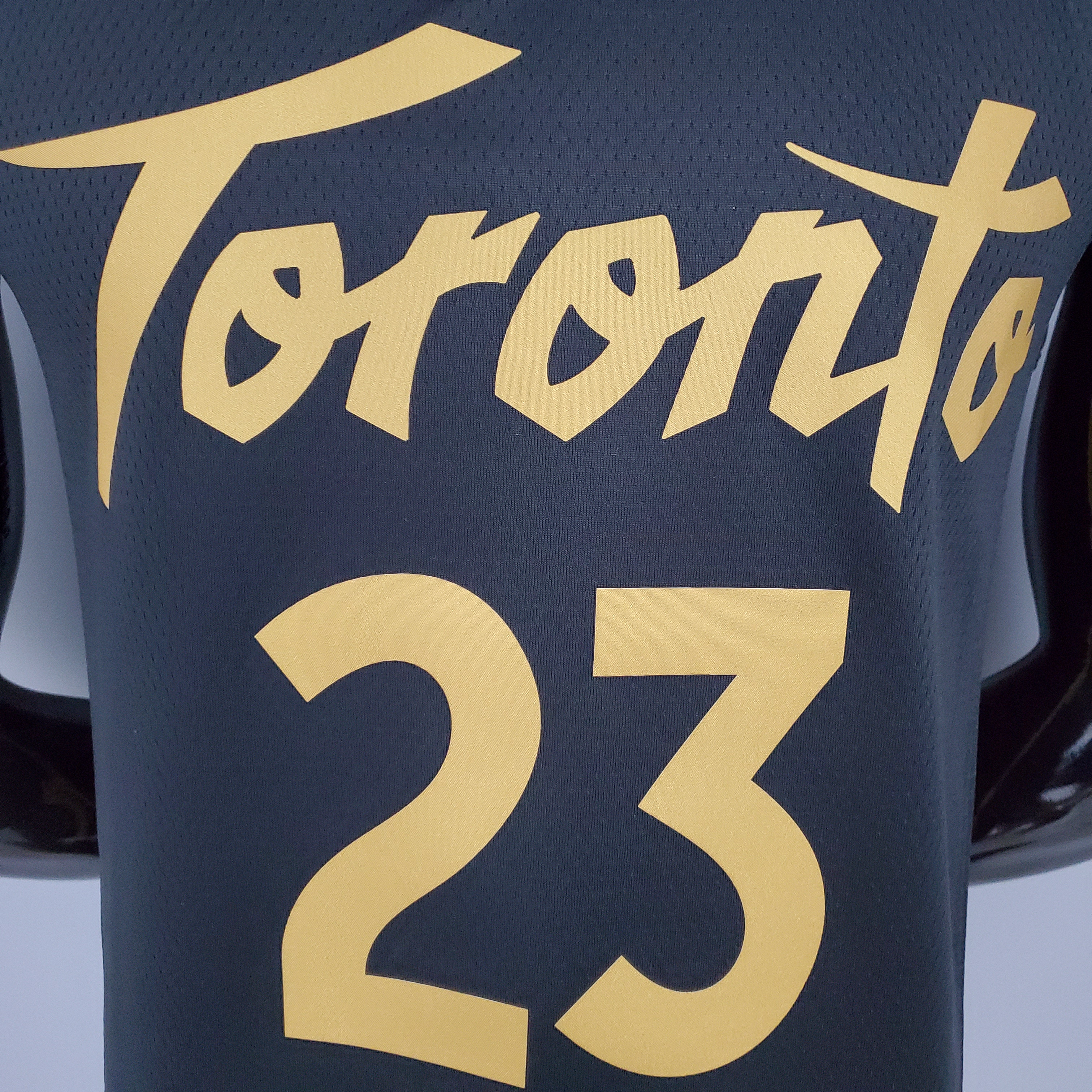 2021 season VANVLEET#23 Raptors Black Gold NBA Jersey High Quality Name and Number Print - leoleo123123