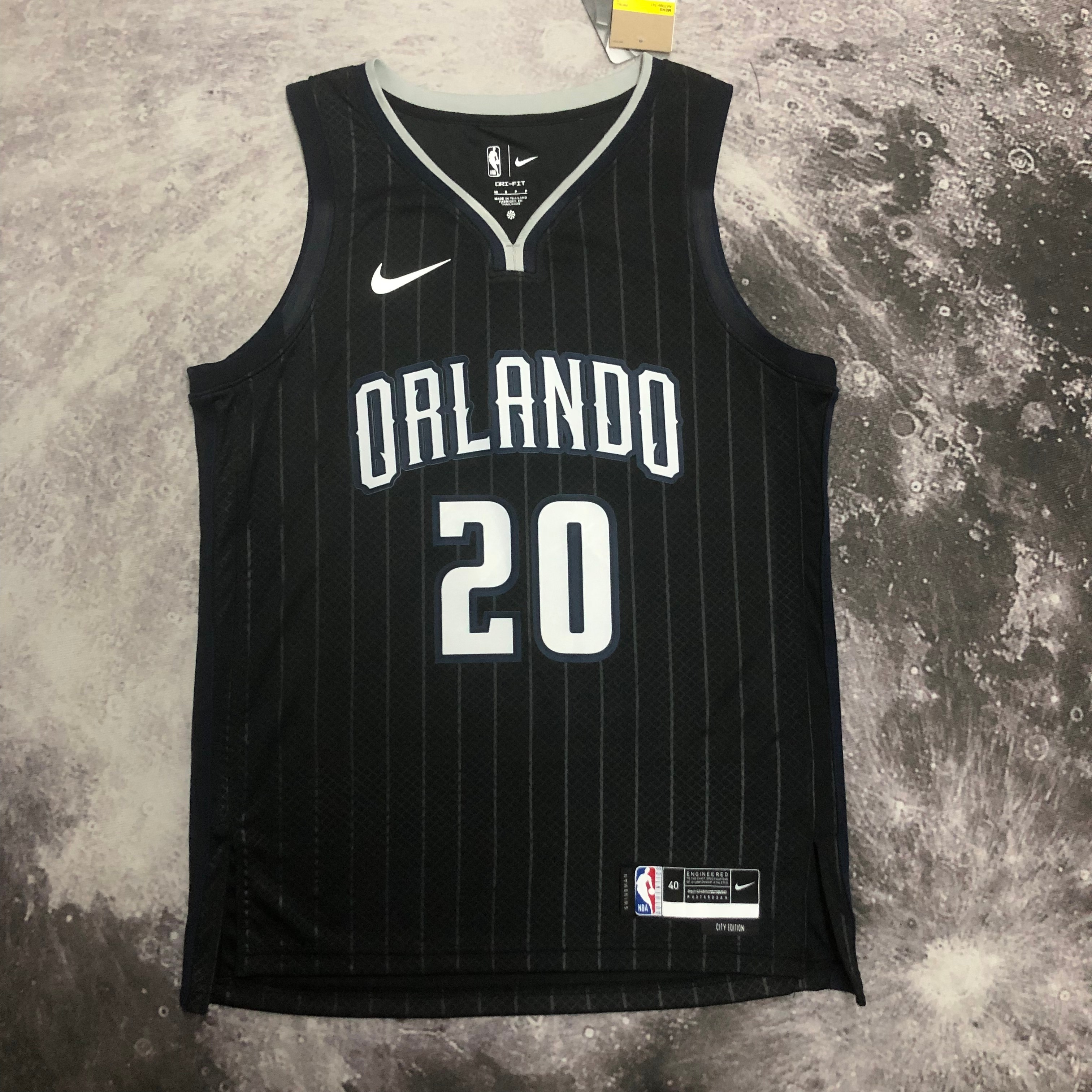 NBA Season 2023 Orlando Magic City Edition Black #20 FULTZ Jersey High Quality Name and Number Print - leoleo123123
