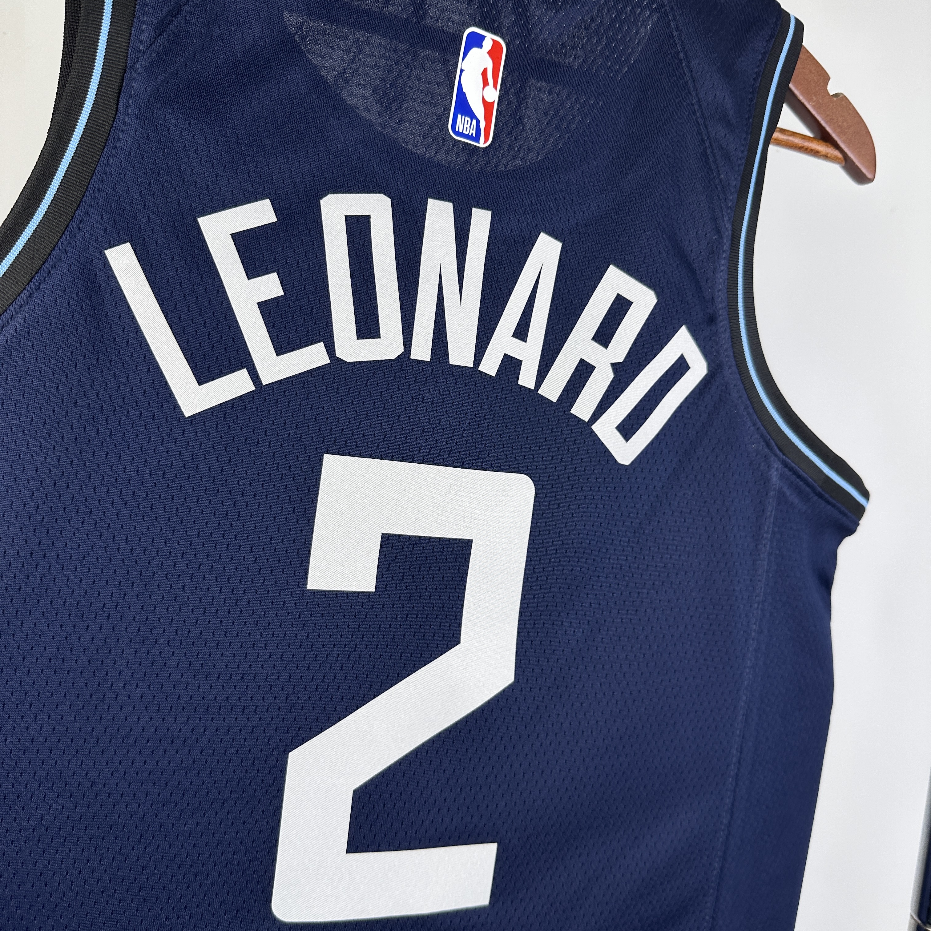 NBA Season 2024 Men Los Angeles Clippers Navy #2 LEONARD Jersey High Quality Name and Number Print - leoleo123123