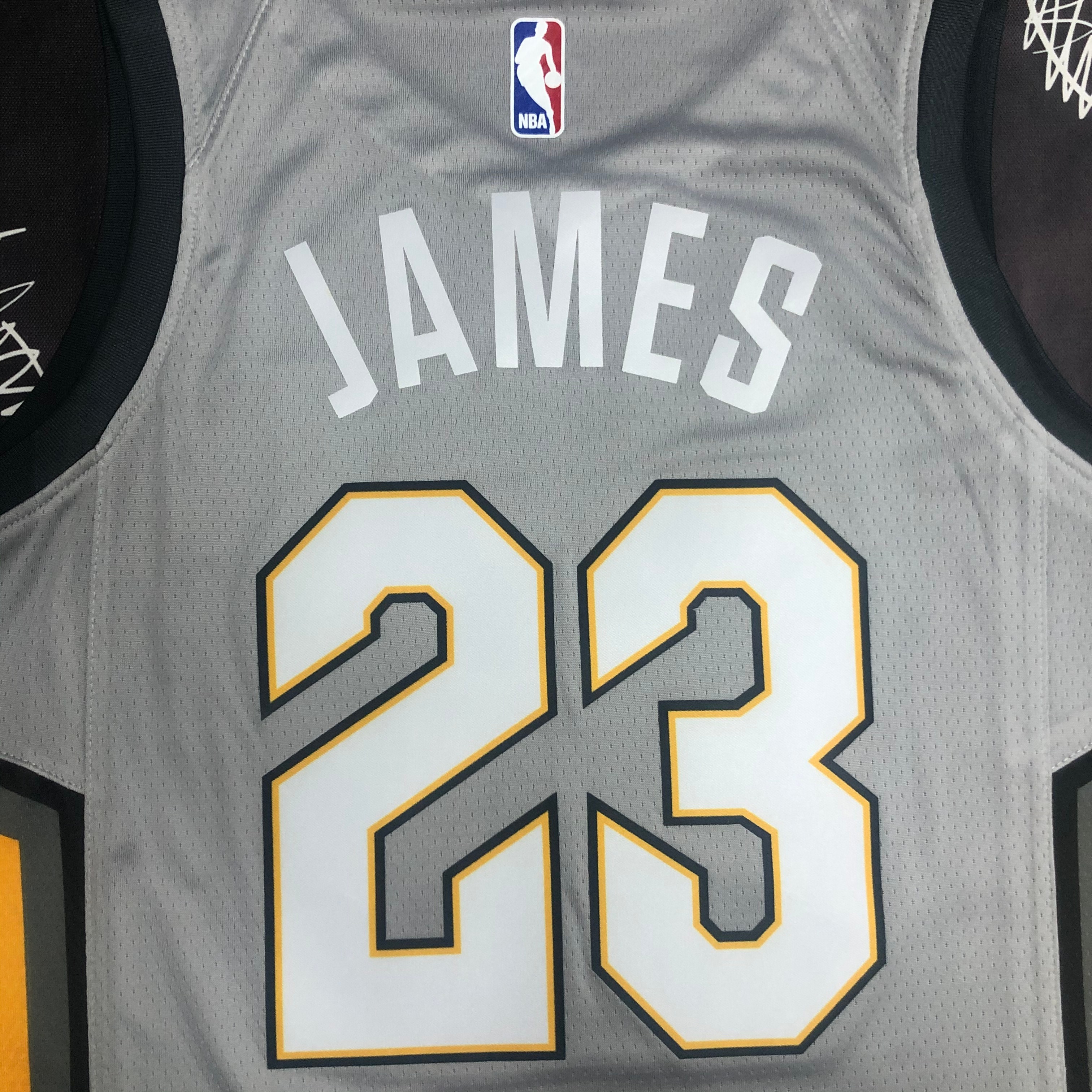 NBA Season 2018 Men Cleveland Cavaliers Grey #23 JAMES Jersey High Quality Name and Number Print - leoleo123123