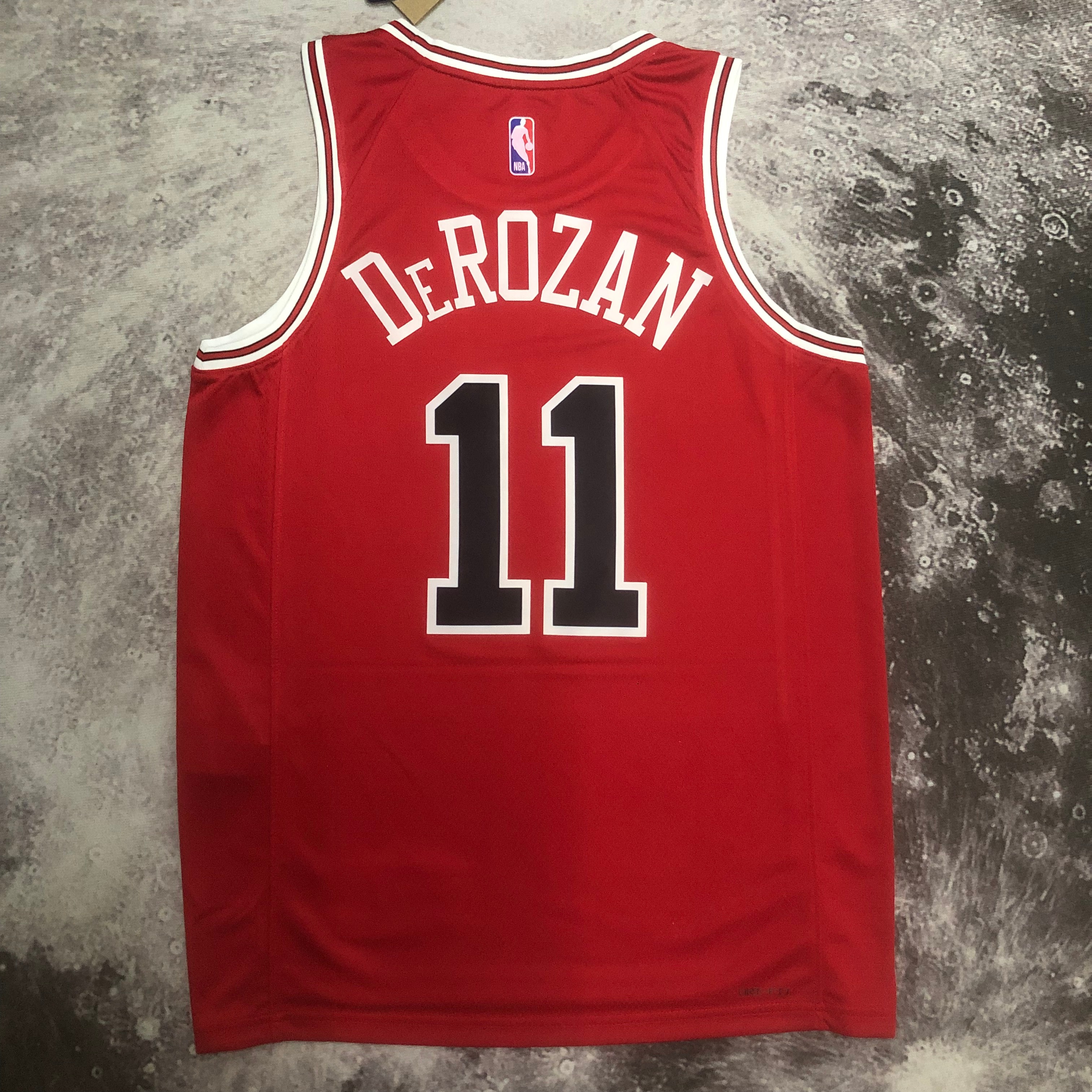 NBA Men 2023 Chicago Bulls Red #11 DEROZAN Jersey High Quality Name and Number Print - leoleo123123