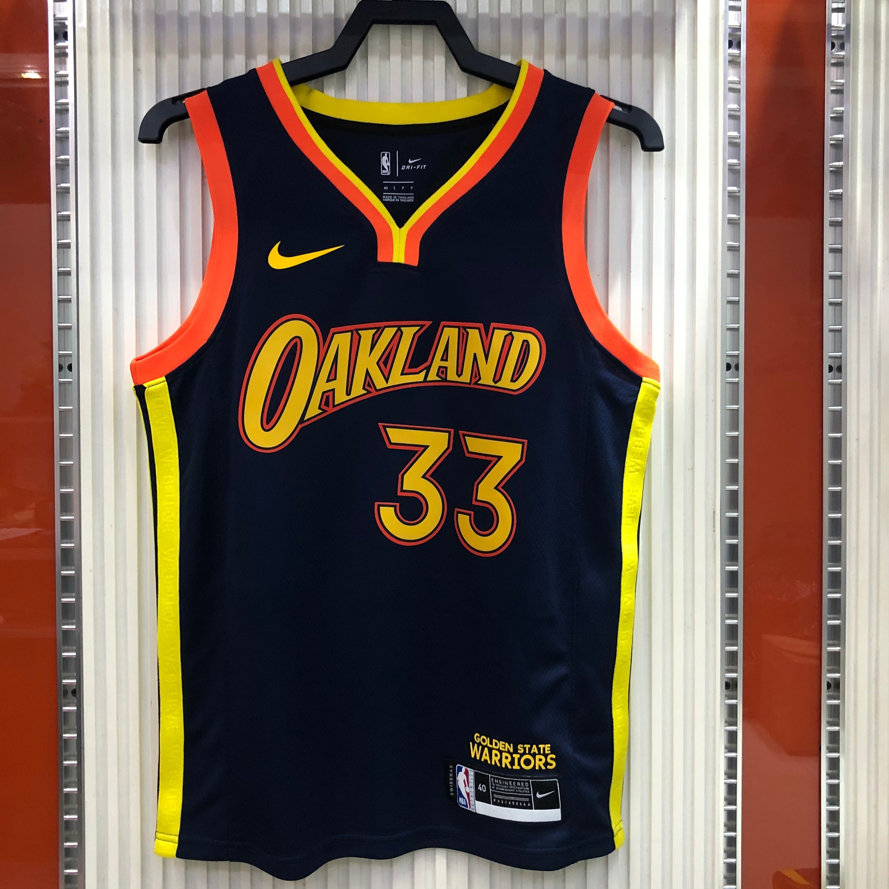 NBA Men Season 2021 Golden State Warriors #33 WISEMAN Black City Jersey High Quality Name and Number Print - leoleo123123