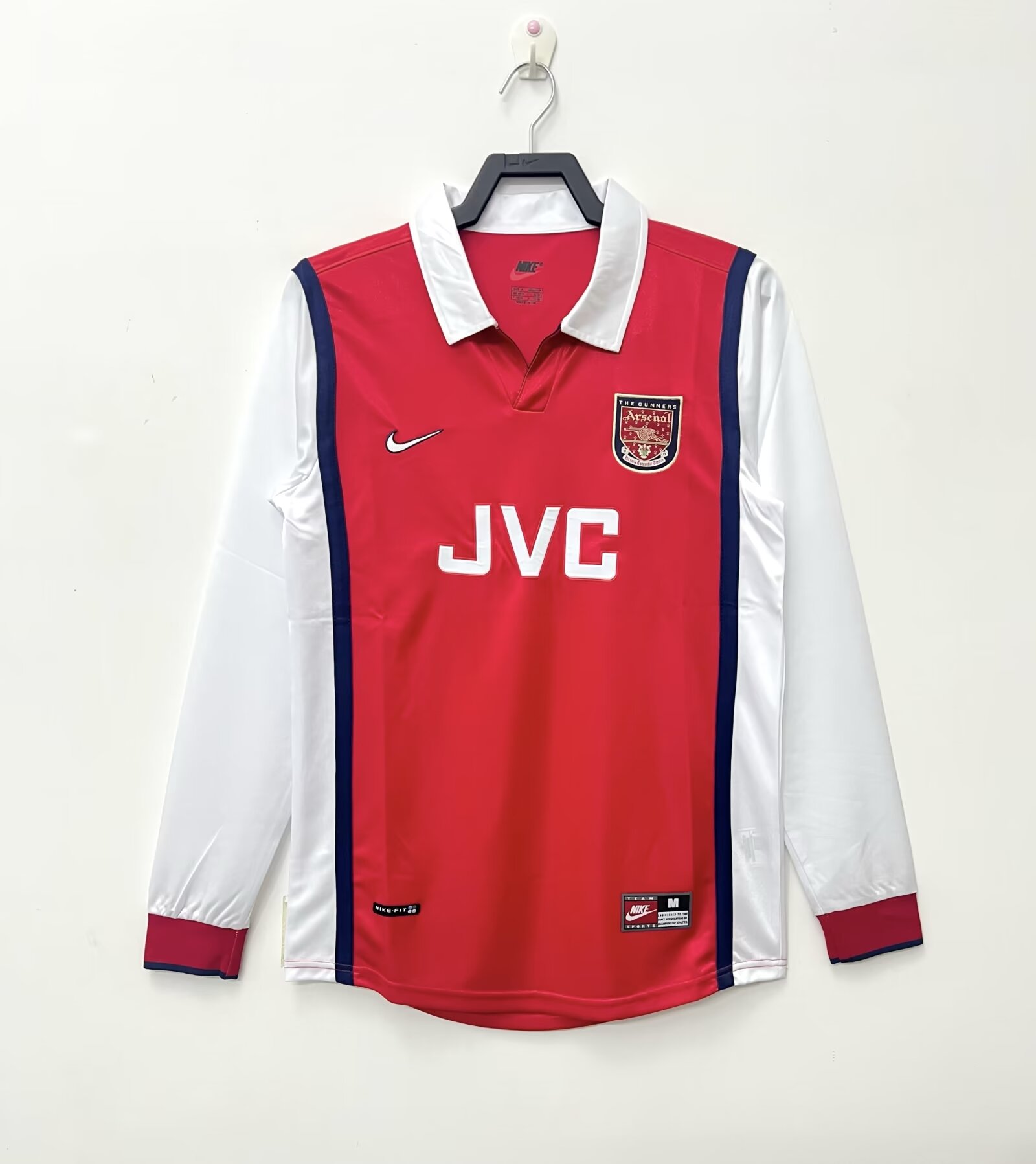 1998 Arsenal Home Retro Jersey Long Sleeve - leoleo123123