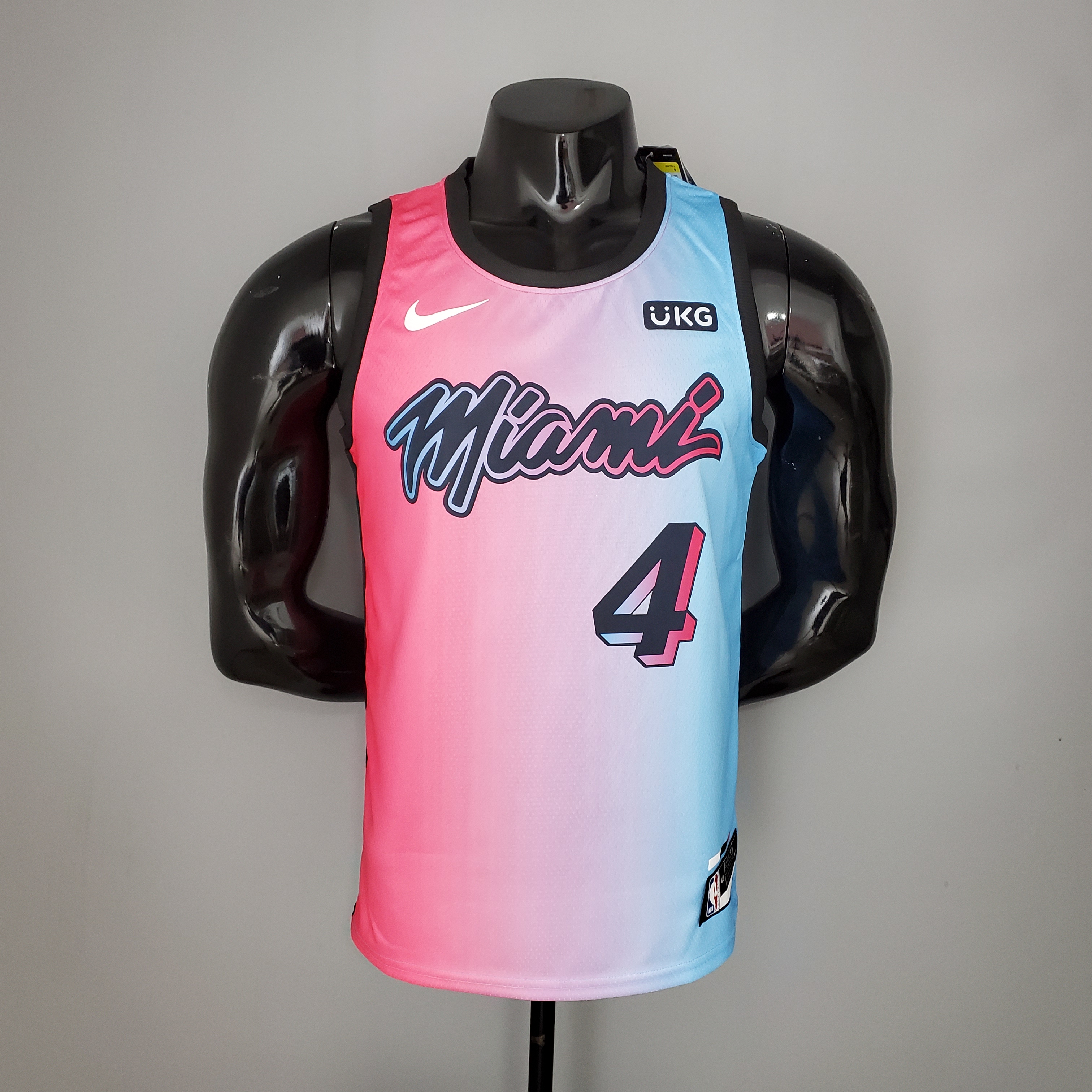 NBA Men Season 2021 Miami Heat City Gradient color #4 OLADIPO Jersey High Quality Name and Number Print - leoleo123123
