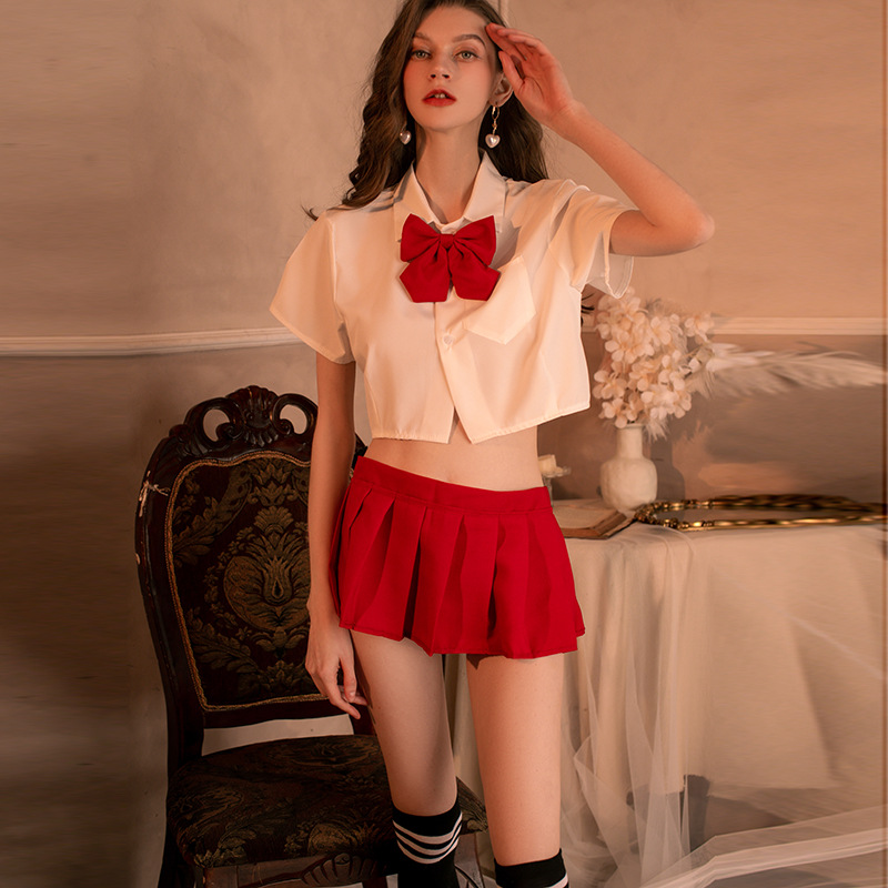 夜听香新款情趣内衣性感jk制服学生女装火辣水手服百褶裙短裙套装 - leoleo123123