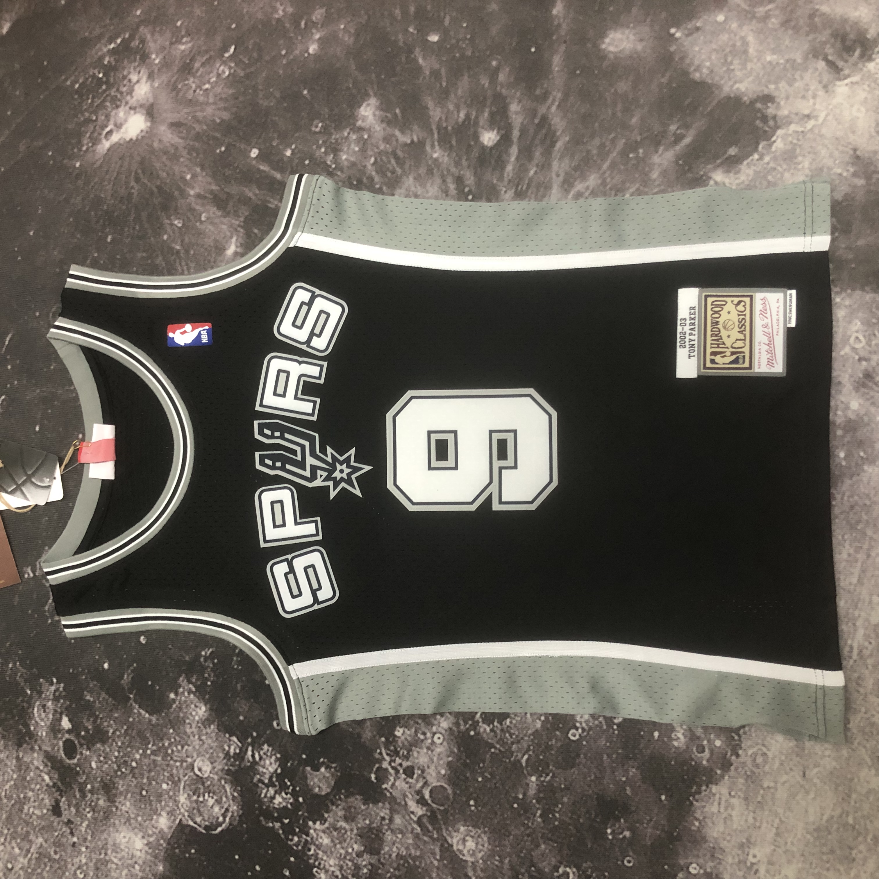 NBA Men 02-03 San Antonio Spurs Black #9 PARKER Classics Swingman Jersey - leoleo123123