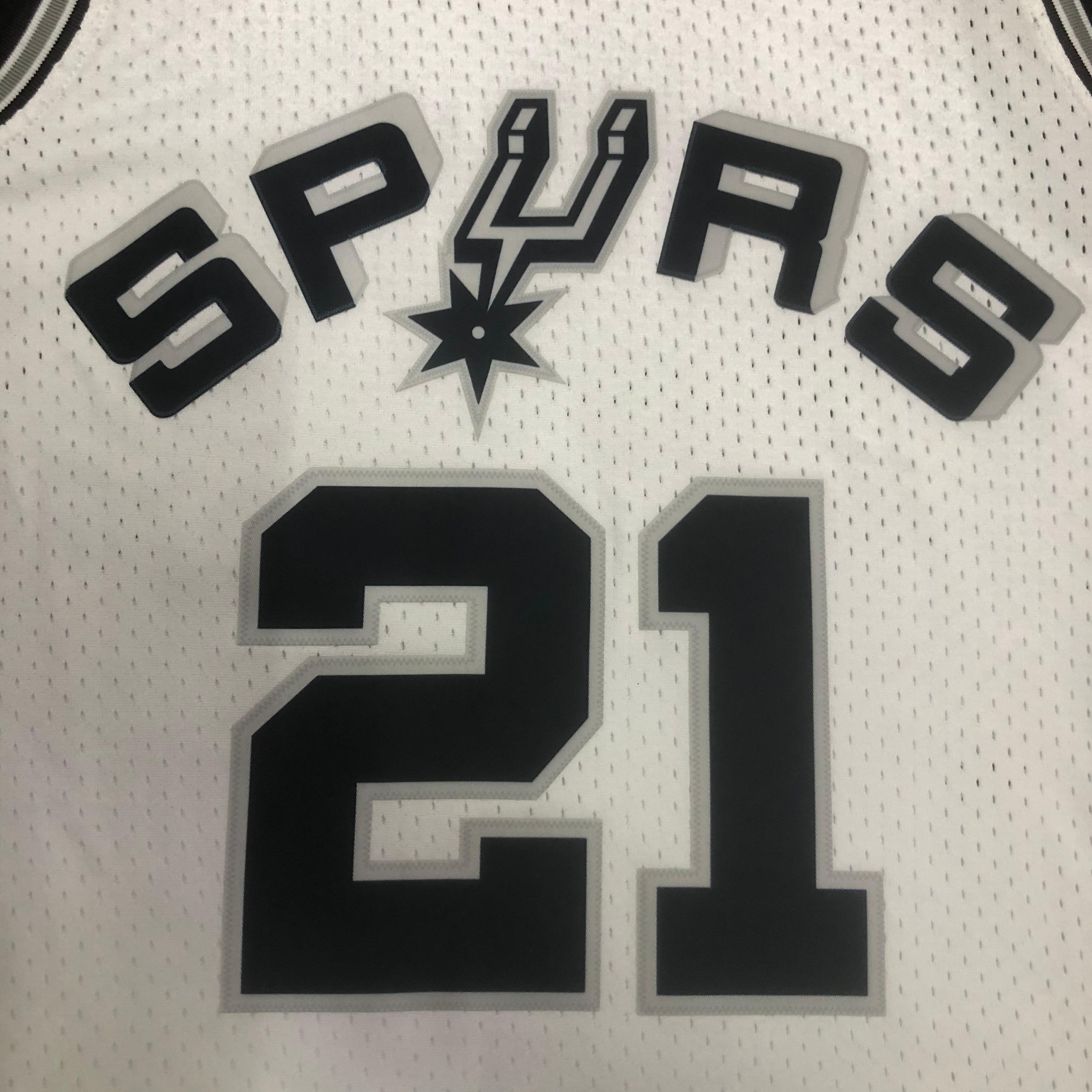 NBA Men 98-99 San Antonio Spurs White #21 DUNCAN Classics Swingman Jersey - leoleo123123